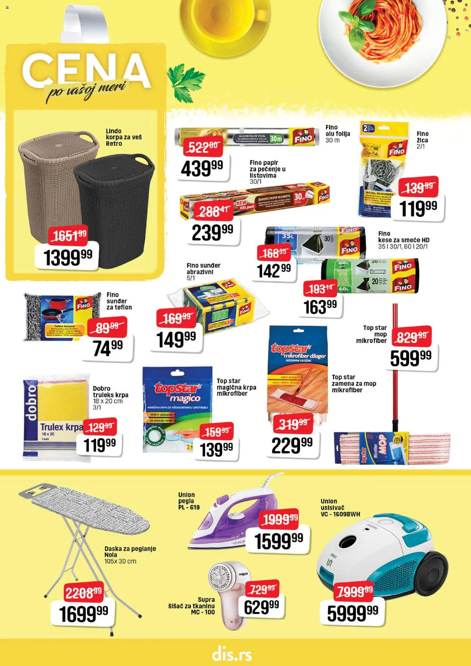 Super DIS katalog - važi od 20.11.2025 | Strana: 20 | Proizvode: Pegla, Papir za pečenje, Daska za peglanje, Korpa za veš