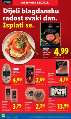Norveški dimljeni losos s pistacijama, Norwegian smoked salmon with pistachio, 100 g - Pregled kataloga iz trgovine Lidl, vrijedi od 03.11.2025 | Stranica: 84 | Proizvodi: Dimljeni losos, Pršut, Narezak, Losos