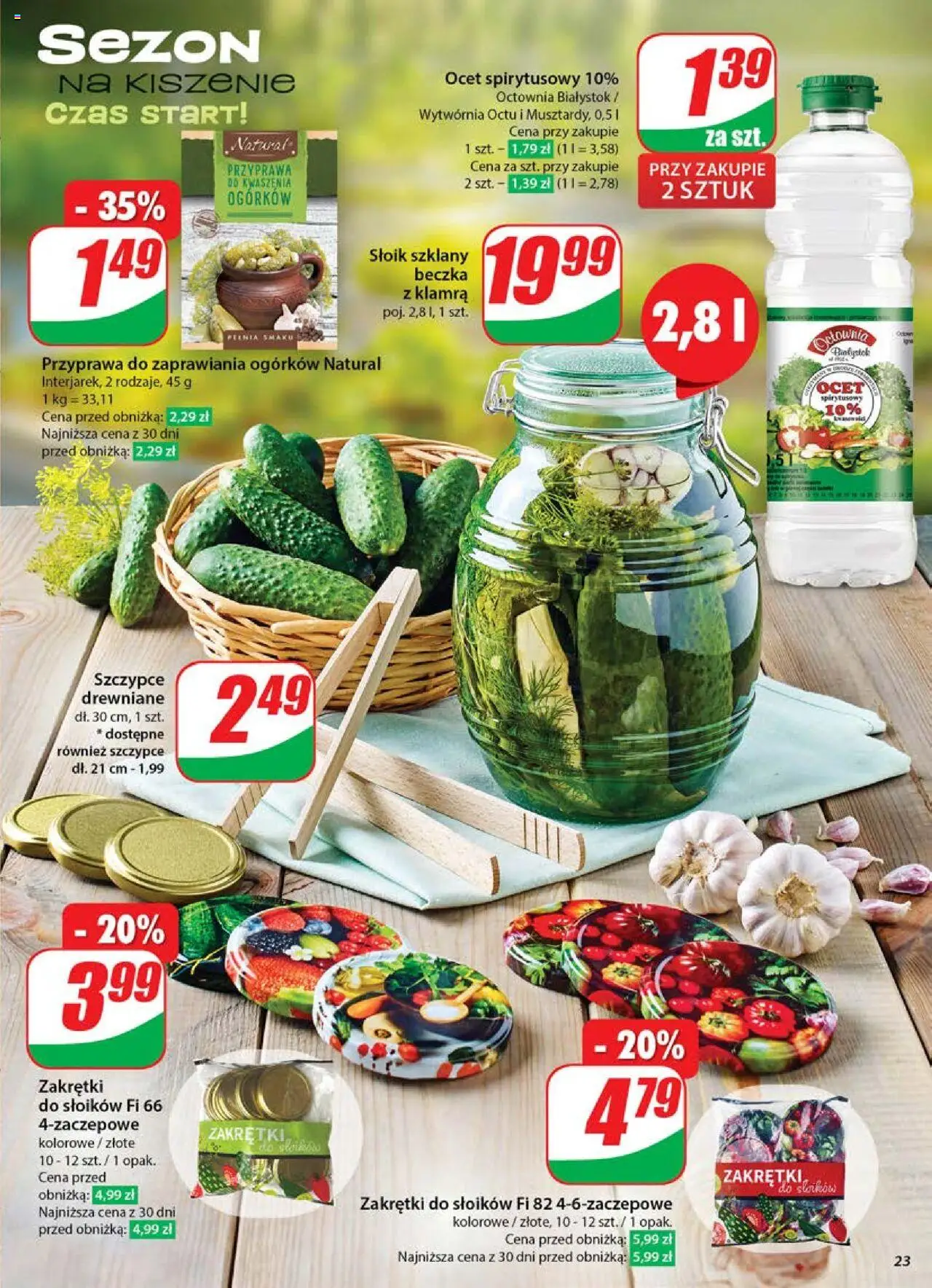 Dino Gazetka od 04.06.2025 | Strona: 23 | Produkty: Ocet spirytusowy, Ocet