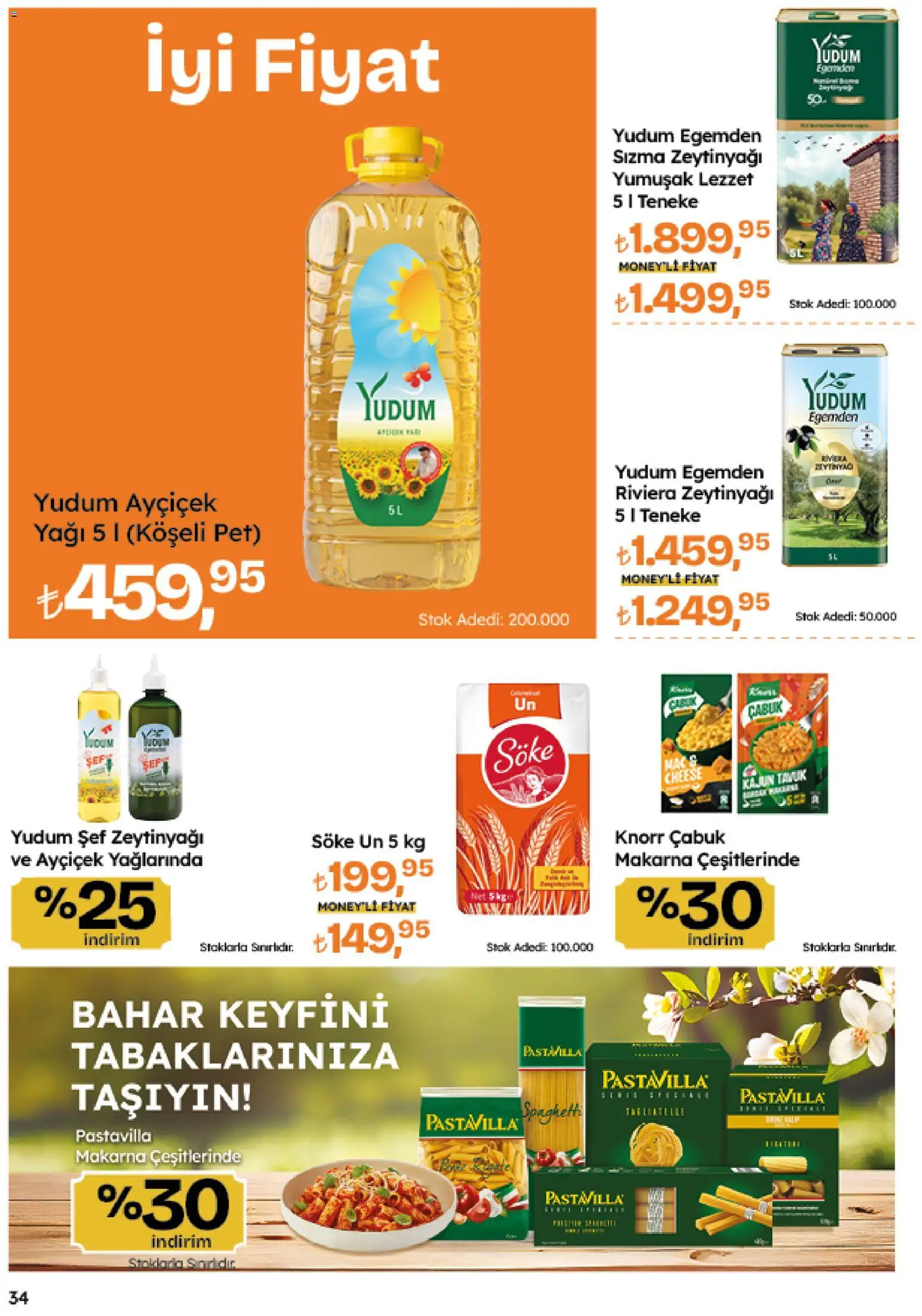 Migros Katalog - Migroskop - 26.03.2026 tarihinden itibaren geçerlidir | Sayfa: 34 | Ürünler: Makarna