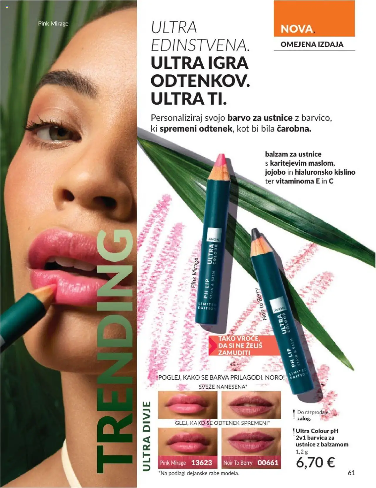 Avon katalog │ velja od 31.07.2025 | Stran: 61 | Izdelki: Balzam za ustnice, Igra, Barva