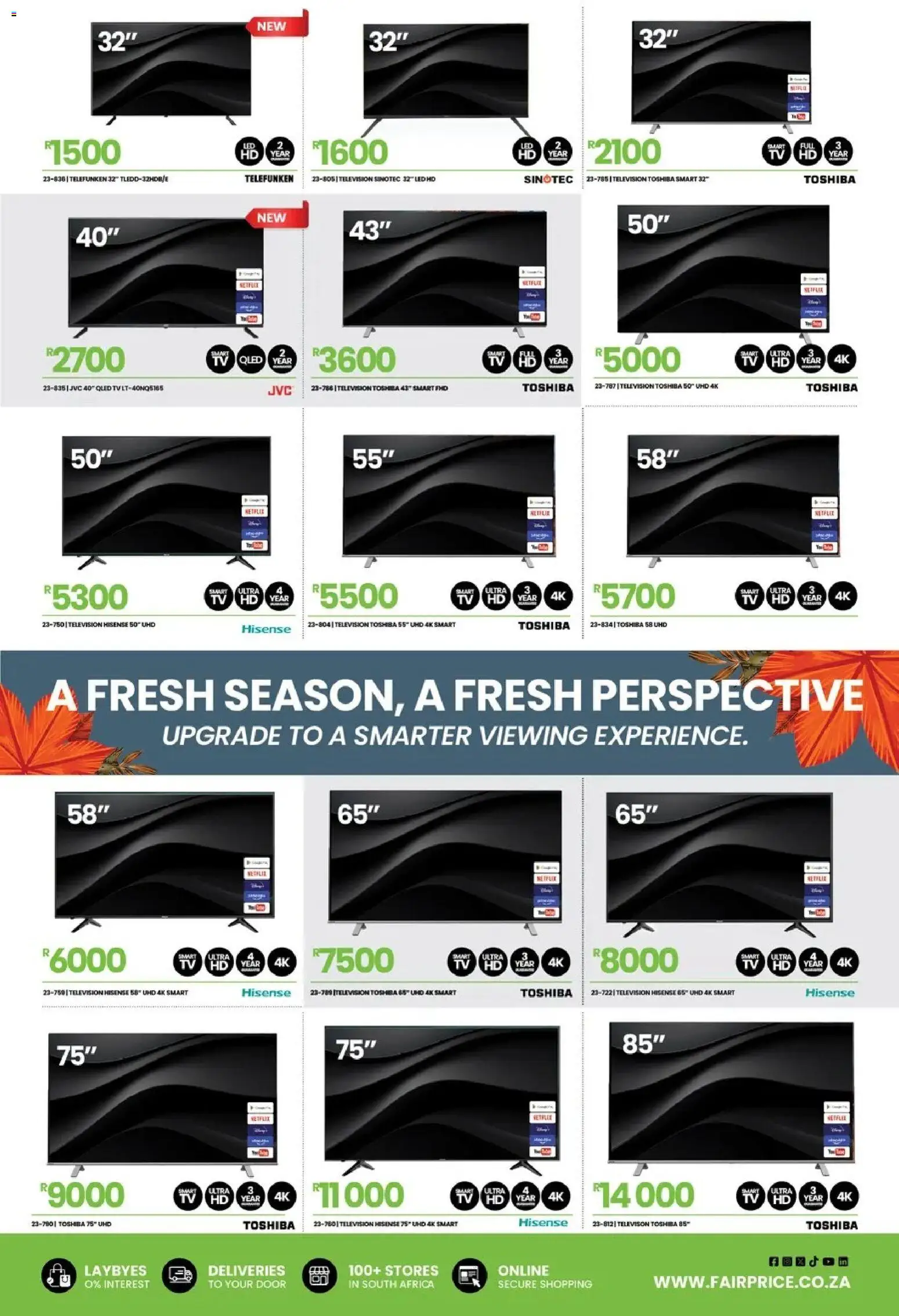 New Fair Price catalogue – valid from 01.03.2026 | Page: 5 | Products: Television