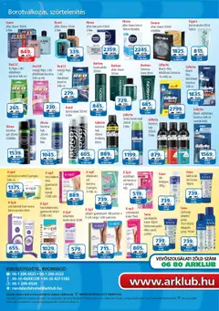 ÁRKLUB akciós ujság - amely érvényes a következő dátumtól: 01.09.2025 | Oldal: 32 | Termékek: Bikini, Szőrtelenítő, Borotvahab, Szőrtelenítő krém