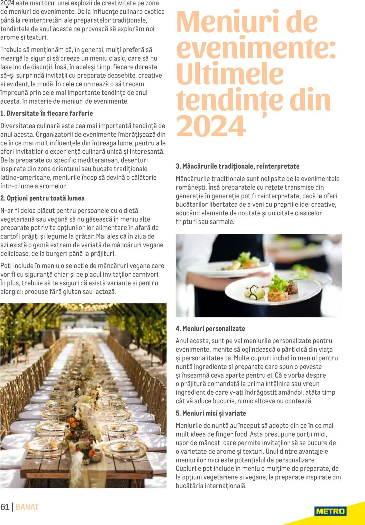 Metro catalog - Ghid Locații pentru Evenimente – valabil de la 09.05.2024 | Pagină: 61 | Produse: Mici, Farfurie, Cartofi, Legume