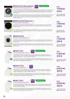 Náhled letáku Expert elektro katalog - ECG - Velké domácí spotřebiče od 15.08.2024 | Strana: 16 | Produkty: Pračka