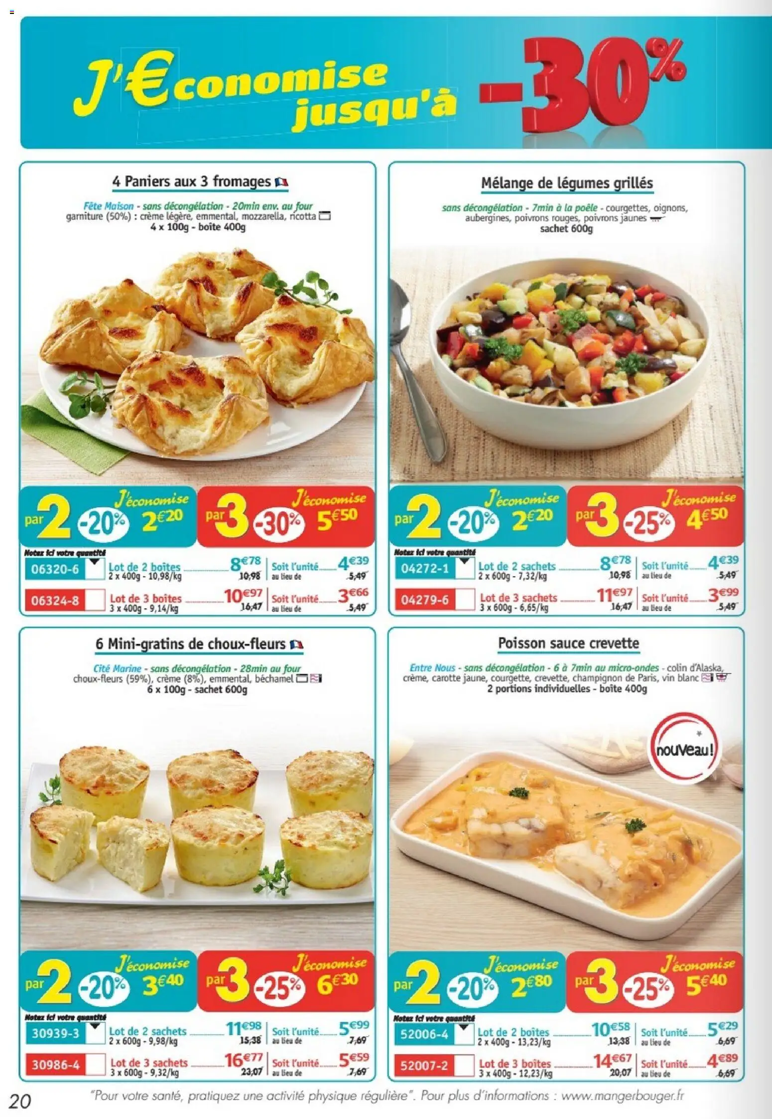 {H1} | Page: 20 | Produits: Four, Crevette, Poisson, Ricotta