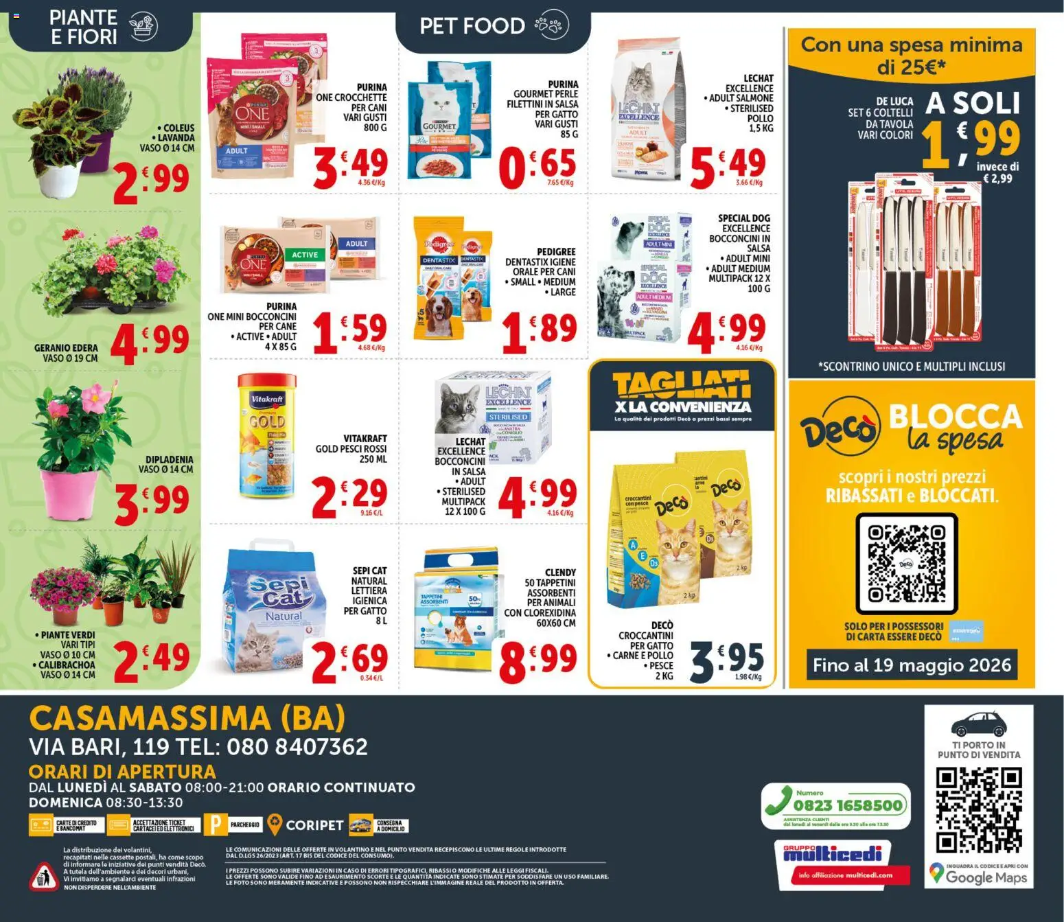 Volantino Decò del 21.04.2026 | Pagina: 20 | Prodotti: Pollo, Salmone, Pesce, Crocchette