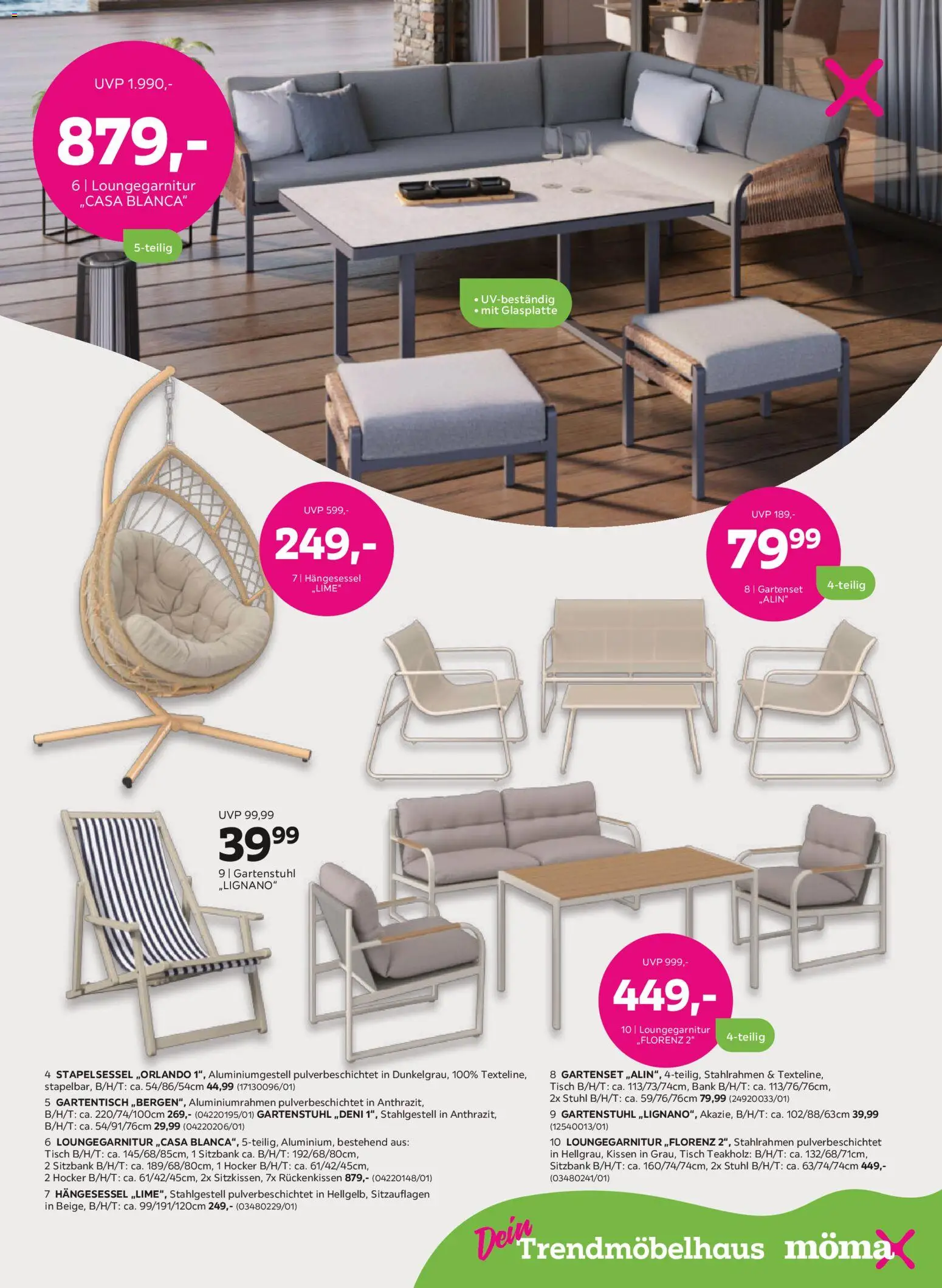 Mömax Prospekt 	 – gültig ab 30.03.2026 | Seite: 15 | Produkte: Hocker, Sitzbank, Kissen, Stuhl