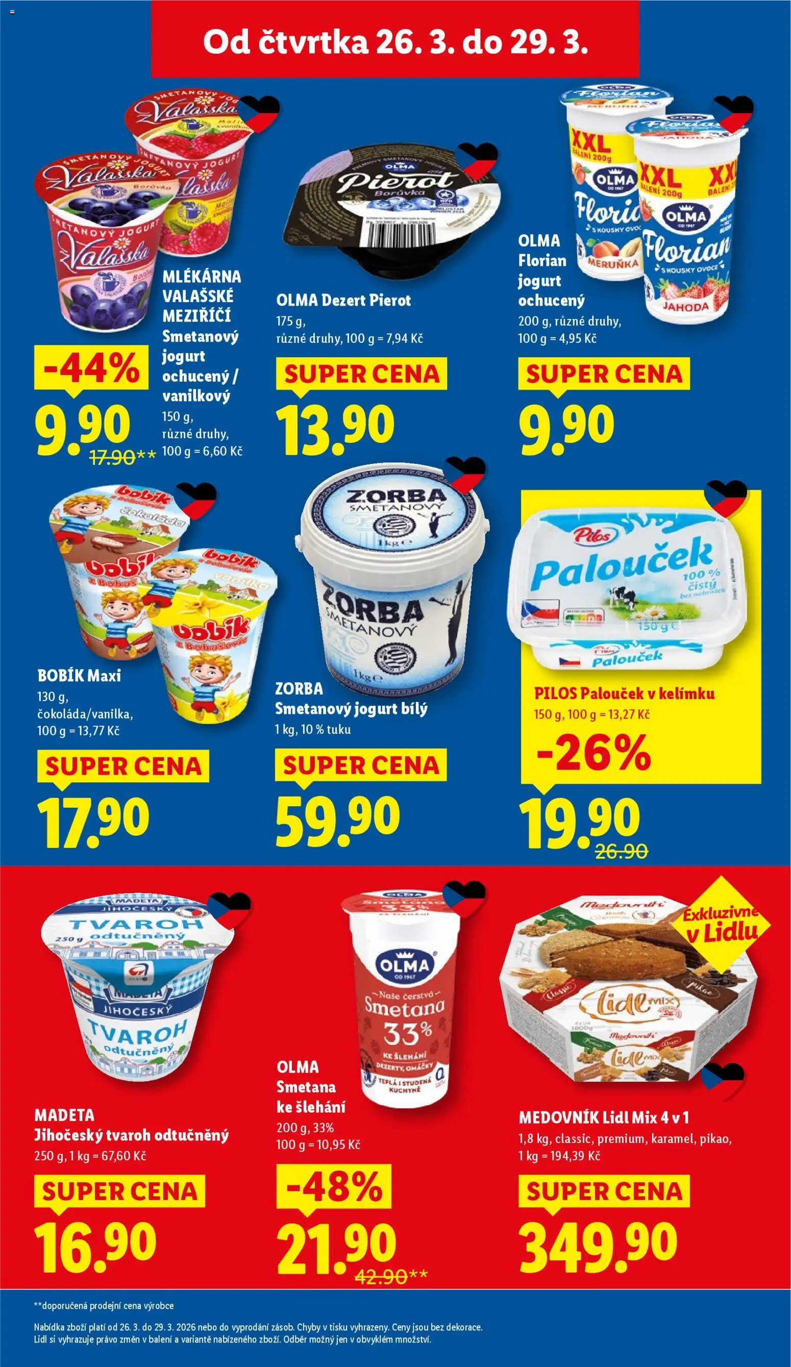 Lidl leták od 26.03.2026 💥 Nenechte si ujít TOP nabídky! ⭐ | Ceská republika