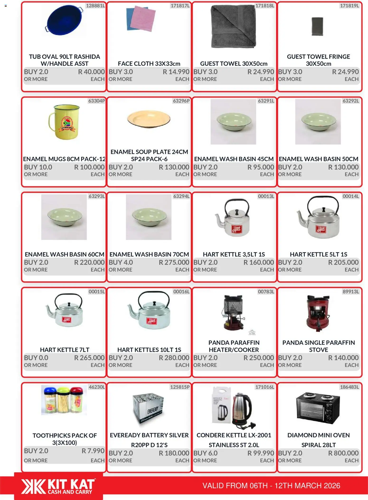 New KIT KAT Cash & Carry catalogue – valid from 06.03.2026 | Page: 34 | Products: Oven, Stove, Kettle, Basin