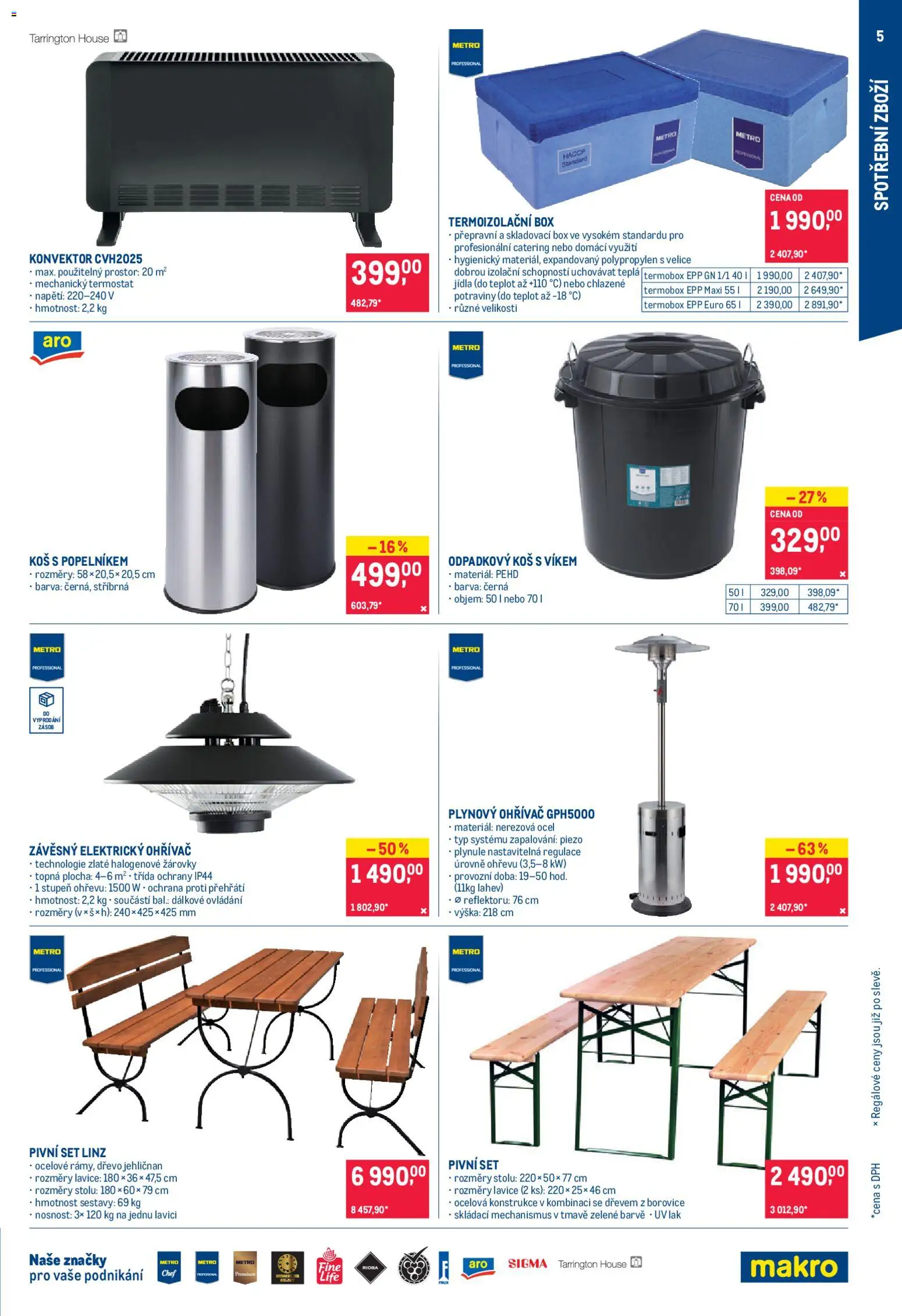 Makro leták - Spotřební zboží od 14.01.2026 | Strana: 5 | Produkty: Box, Potraviny, Koš, Láhev