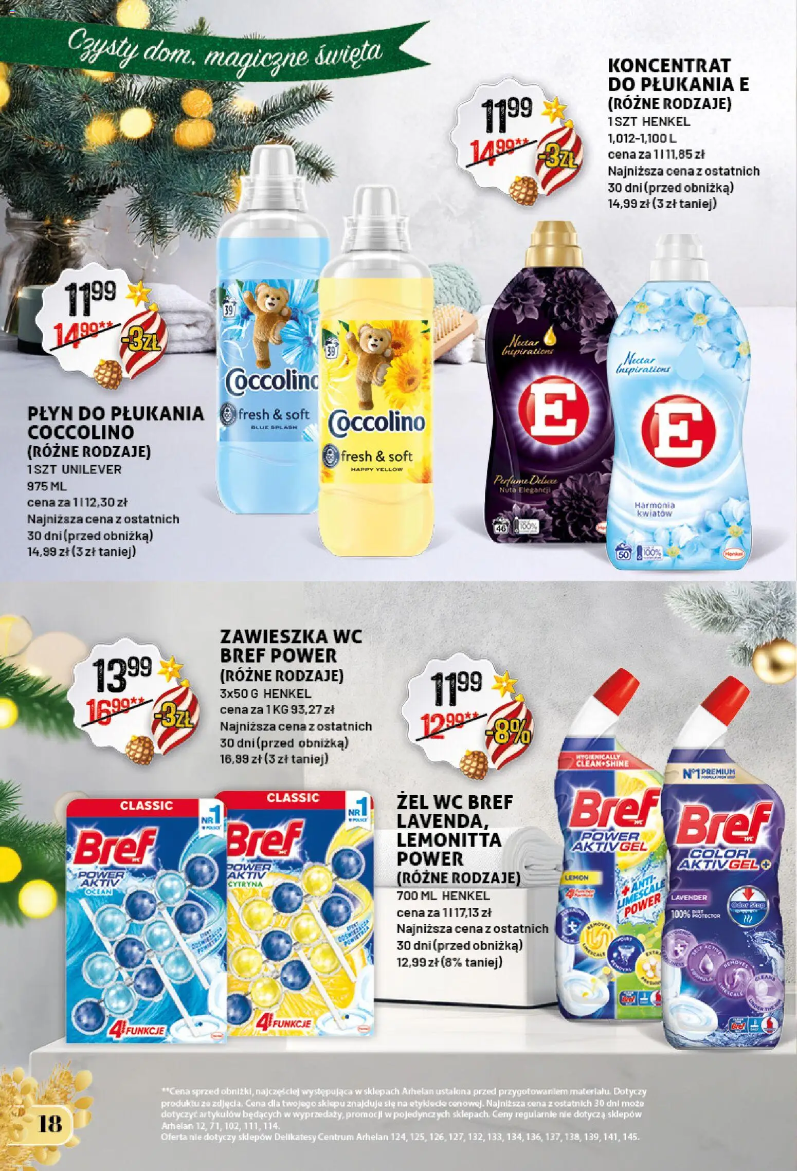 Arhelan Gazetka - Prezentobranie od 28.11.2025 | Strona: 18 | Produkty: Cytryna, Coccolino, Delikatesy