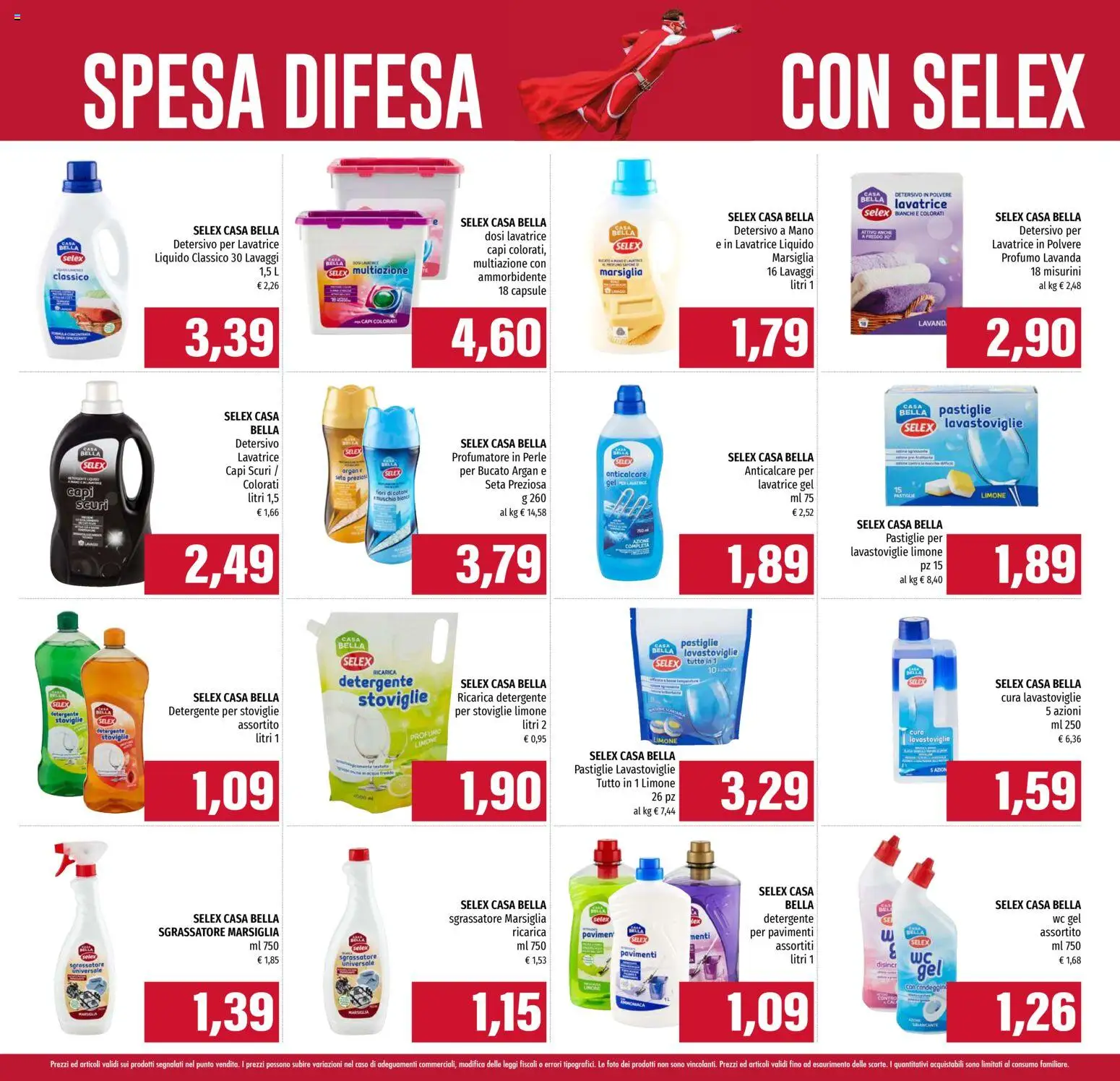 Volantino Famila del 09.10.2025 | Pagina: 14 | Prodotti: Sgrassatore, Limone, Lavastoviglie, Profumo