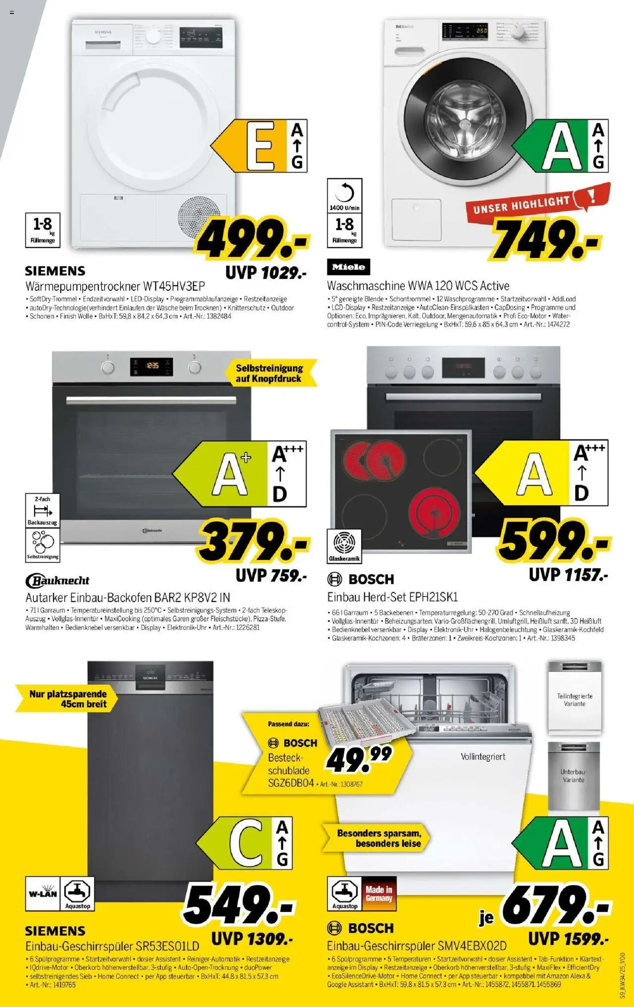 Medimax Prospekt Bautzen - gültig ab dem 16.08.2025 | Seite: 9 | Produkte: Miele, Bosch, Siemens, Waschmaschine