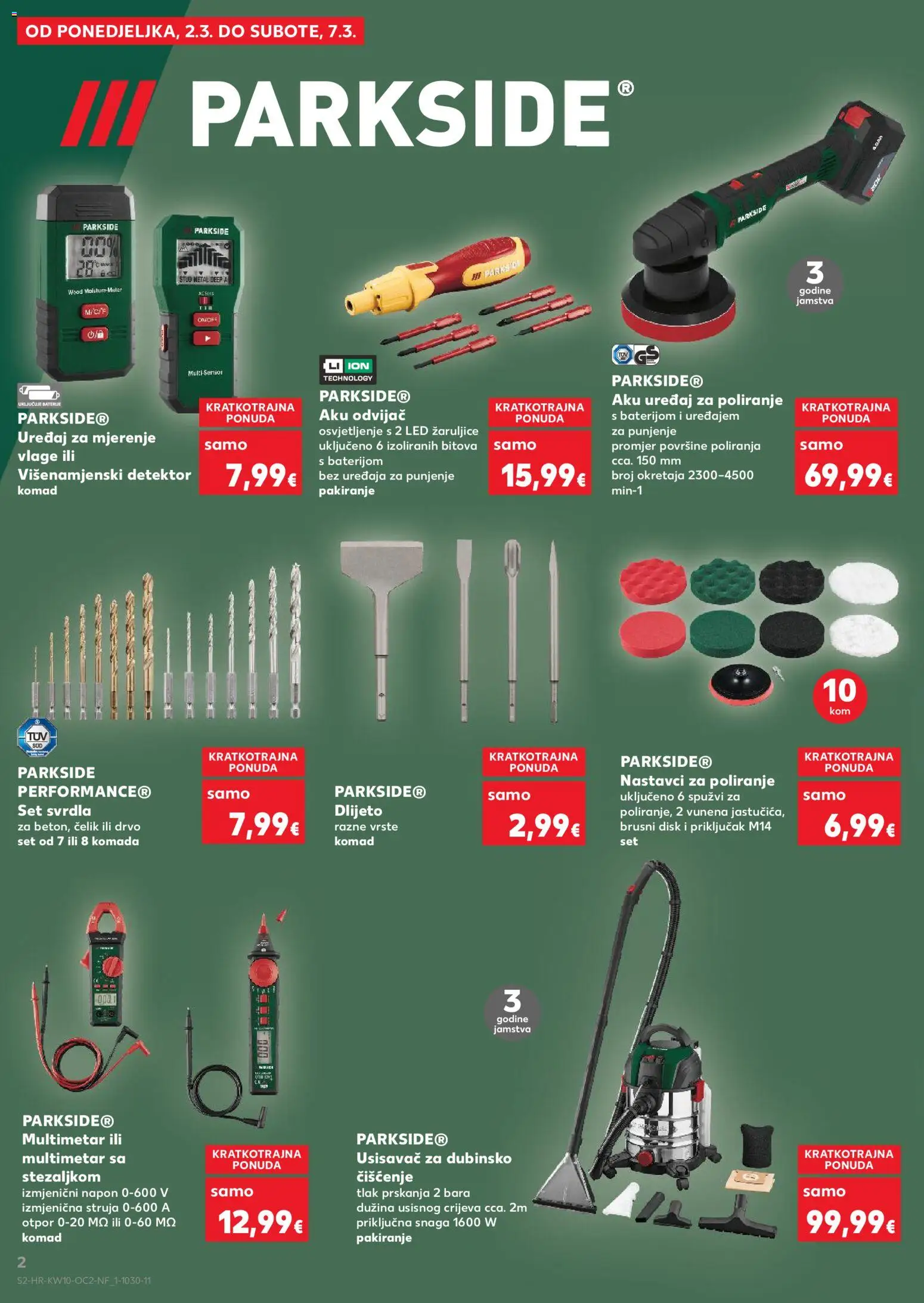 Kaufland katalog | vrijedi od 04.03.2026 | Stranica: 2 | Proizvodi: Aku odvijač, Disk, Odvijač, Parkside