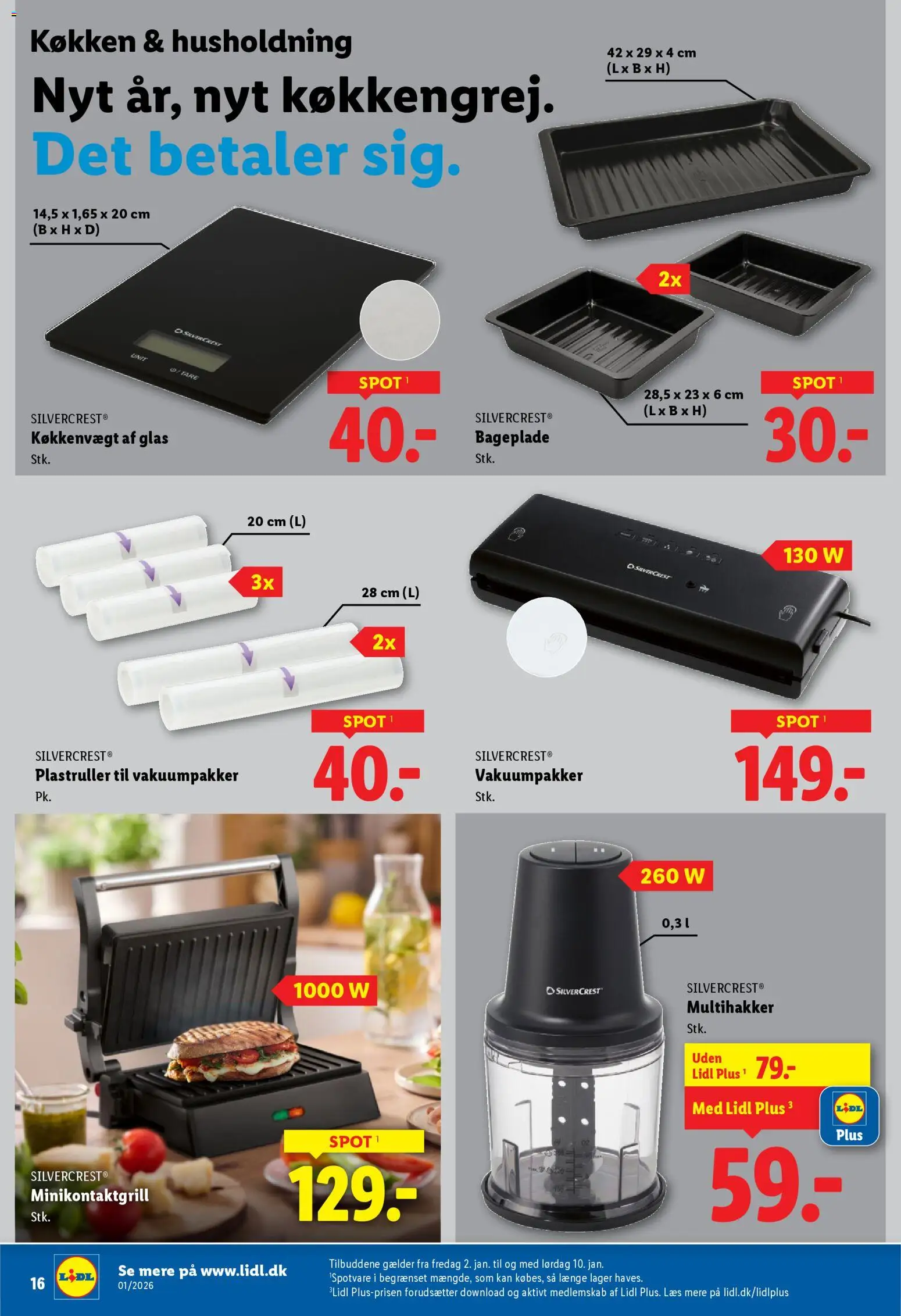 Lidl tilbudsavis – gyldig fra 02.01.2026 | Side: 2 | Produkter: Søm, Køkkenvægt