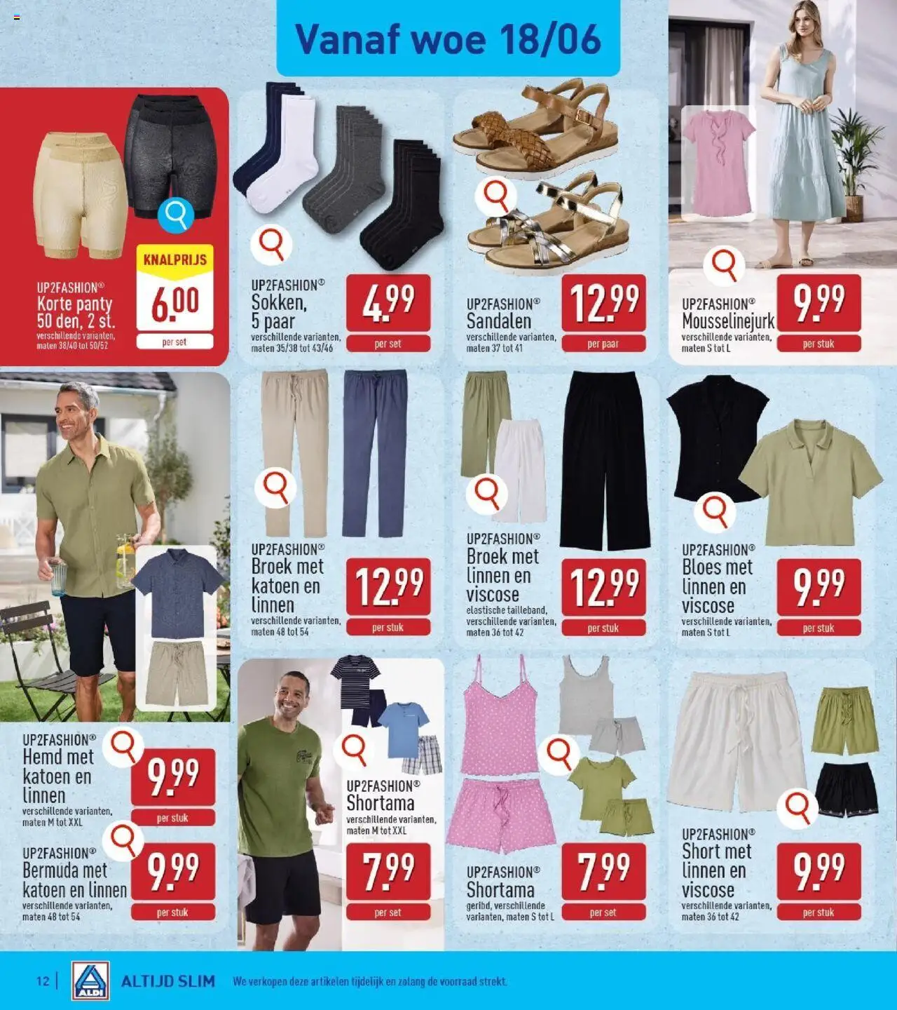  | Pagina: 12 | Producten: Sandalen, Panty, Hemd, Broek