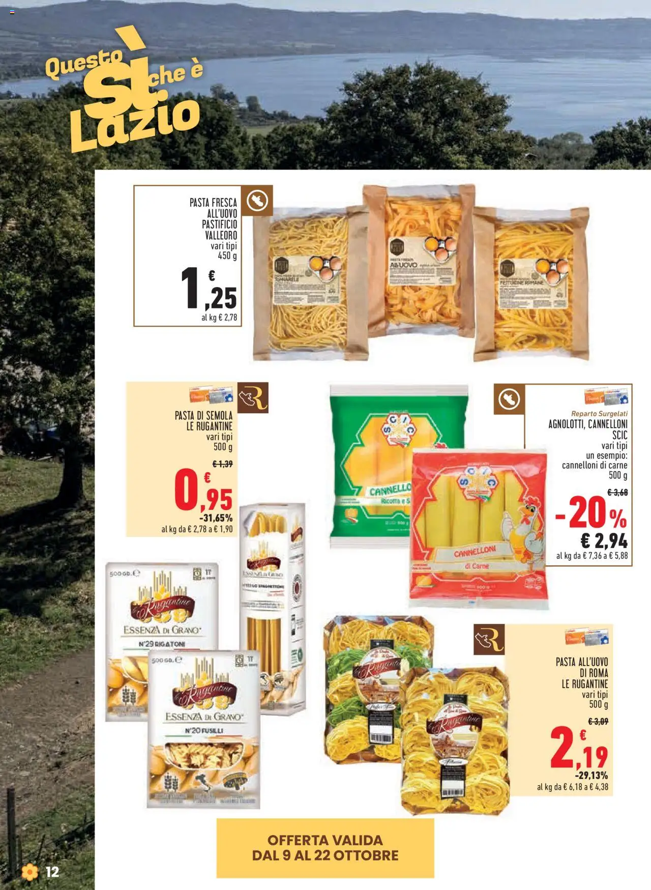Volantino Conad del 09.10.2025 | Pagina: 12 | Prodotti: Pasta, Fusilli, Ricotta