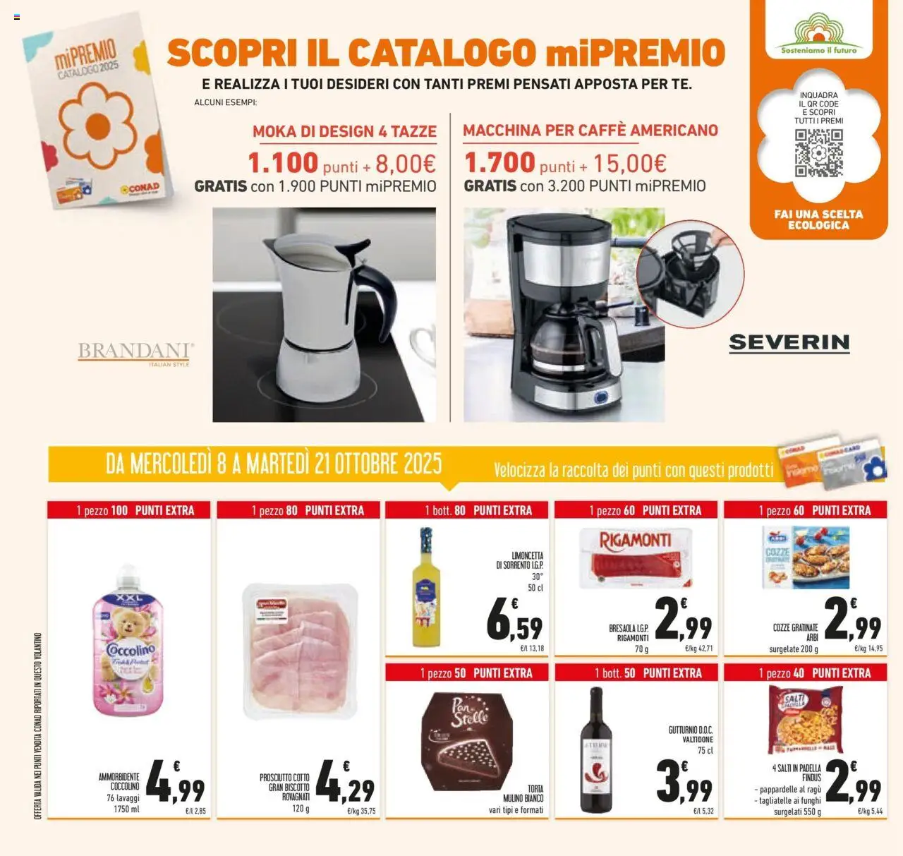 Volantino Conad del 08.10.2025 | Pagina: 46 | Prodotti: Tagliatelle, Pasta, Limoncello, Padella