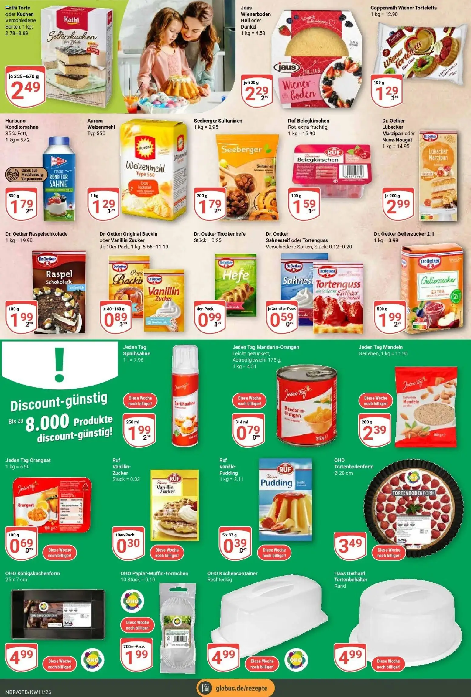 Globus prospekt Neubrandenburg	 – gültig ab 09.03.2026 | Seite: 20 | Produkte: Gelierzucker, Schokolade, Weizenmehl, Zucker