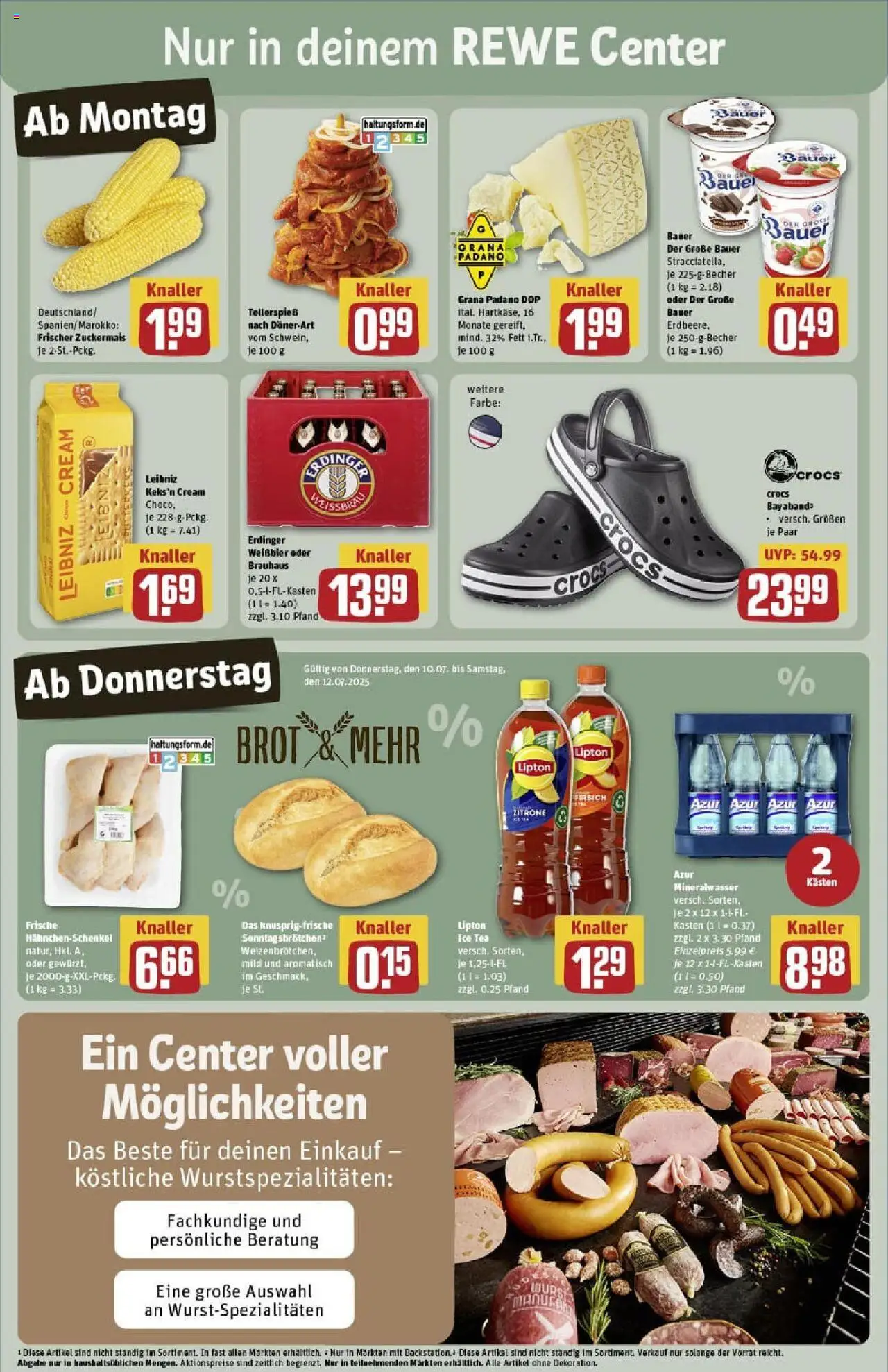 Rewe prospekt Kassel / Niederzwehren	 - gültig ab dem 06.07.2025 | Seite: 3 | Produkte: Erdinger, Weißbier, Mineralwasser, Zitrone