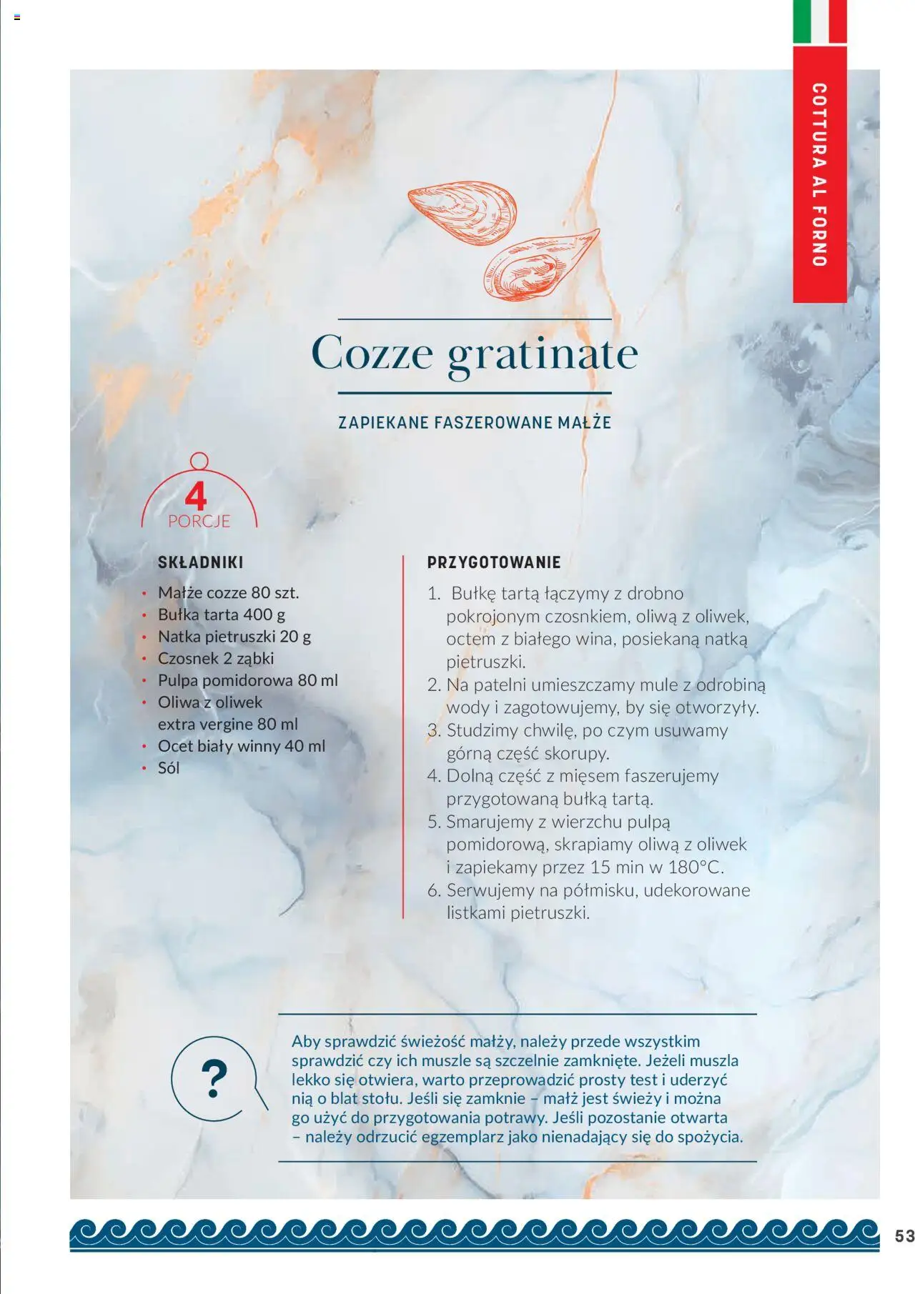 Makro Gazetka - Ryby i owoce morza od 07.02.2024 | Strona: 53 | Produkty: Czosnek, Ocet, Oliwa z oliwek, Bułka