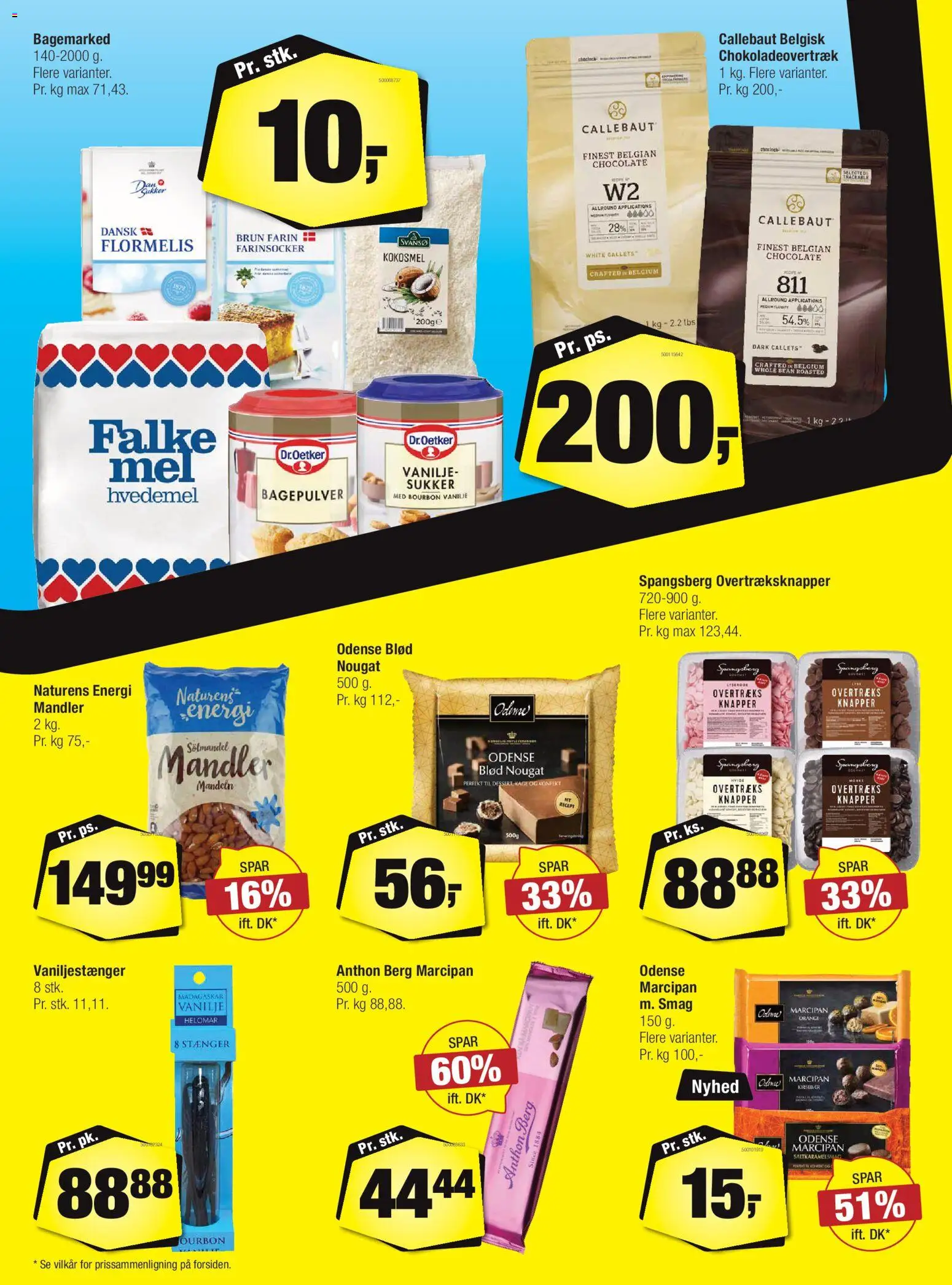 Calle tilbudsavis – gyldig fra 05.11.2025 | Side: 8 | Produkter: Vaniljestænger, Hvedemel, Flormelis, Marcipan