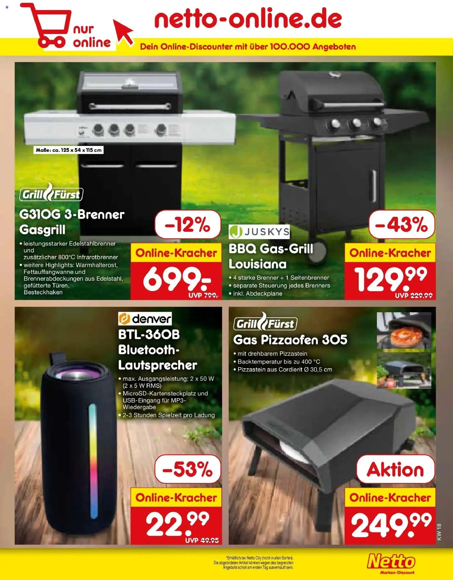 Netto Marken-Discount Prospekt Kruft	 – gültig ab 27.04.2026 | Seite: 35 | Produkte: Lautsprecher, Grill, MP3