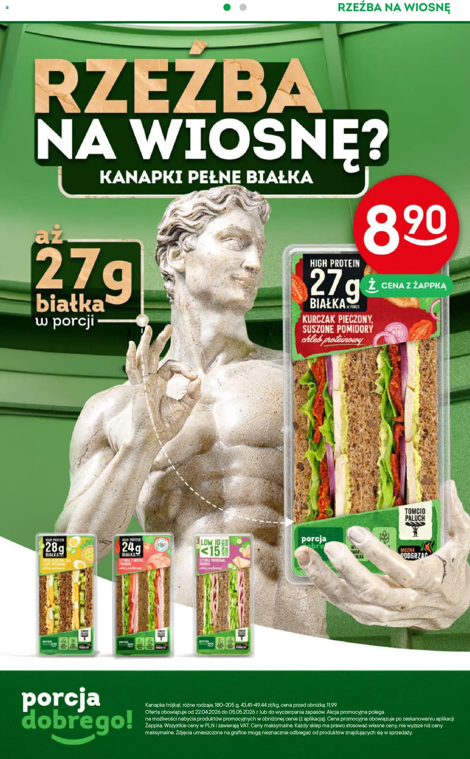 Żabka gazetka od 22.04.2026 | Strona: 2 | Produkty: Kurczak, Suszone pomidory, Chleb, Pomidory