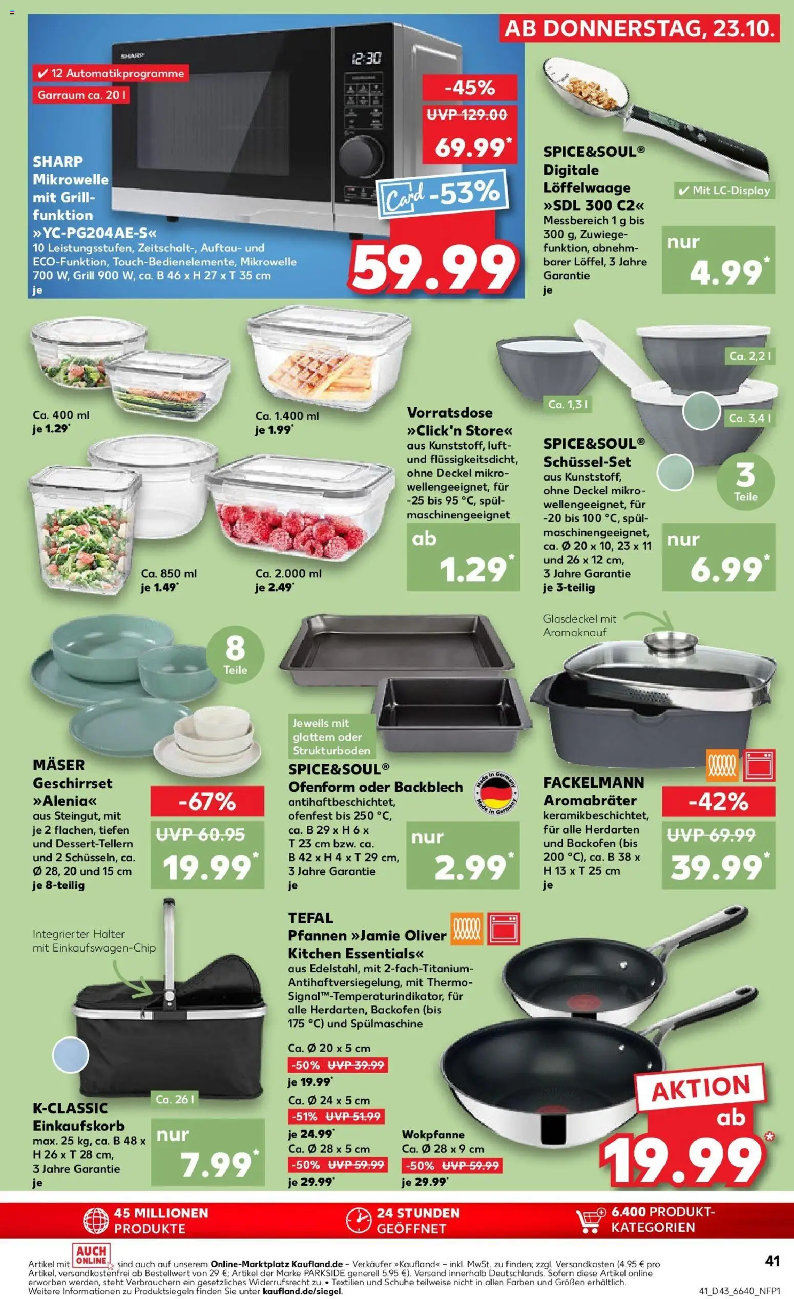 Kaufland prospekt Waldkraiburg	 – gültig ab 27.10.2025 | Seite: 41 | Produkte: Mikrowelle, Grill, Backofen, Wok