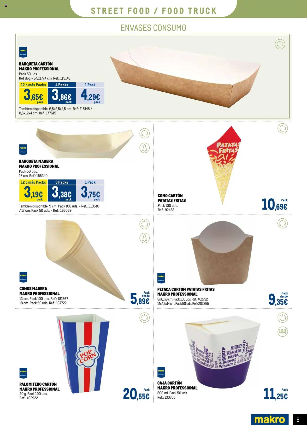 Makro - Desechables Take Away Canarias │ válido desde el 07.07.2025 | Página: 5 | Productos: Pasta, Caja