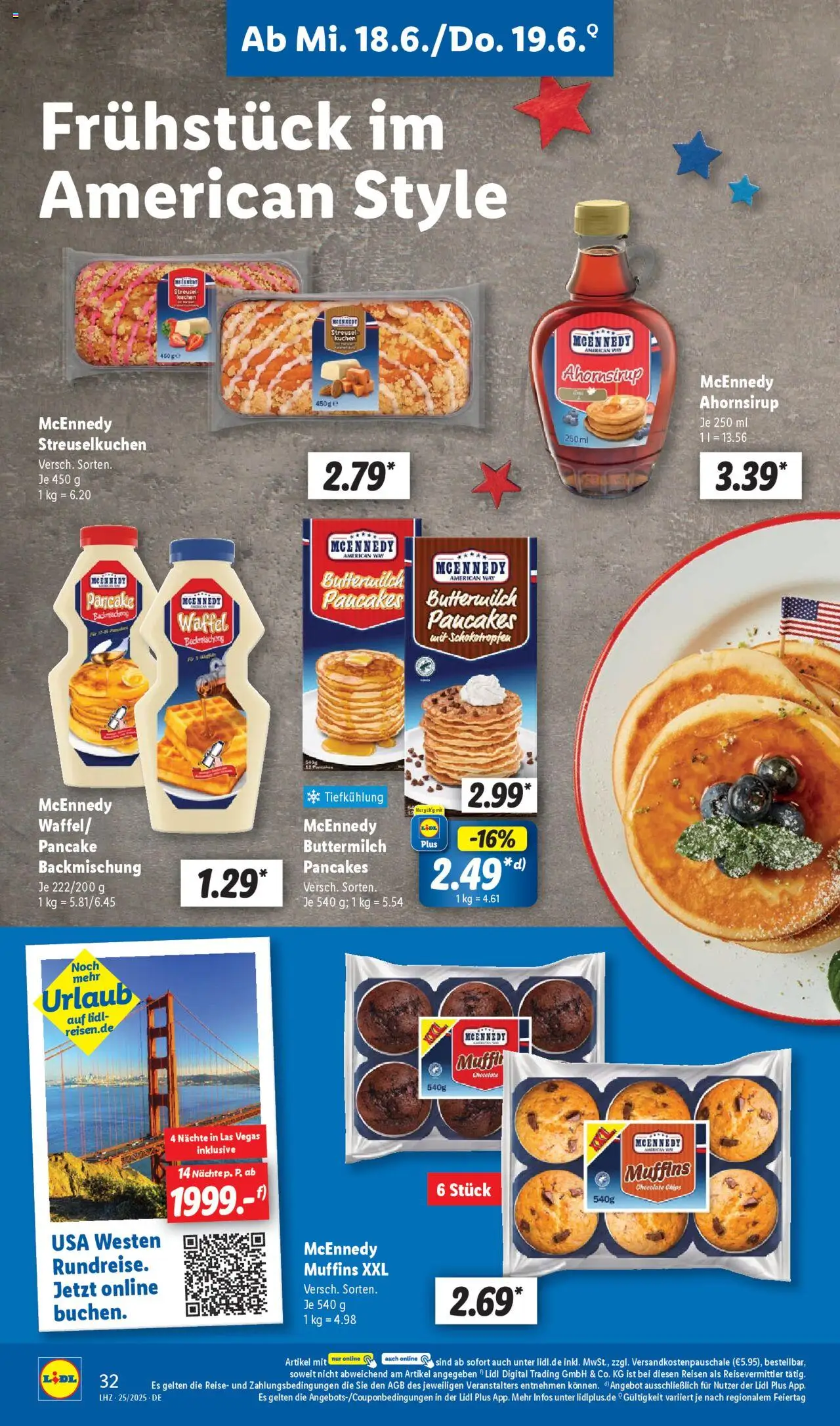 Lidl Prospekt 	 - gültig ab dem 16.06.2025 | Seite: 46 | Produkte: Buttermilch, Kuchen, Chips