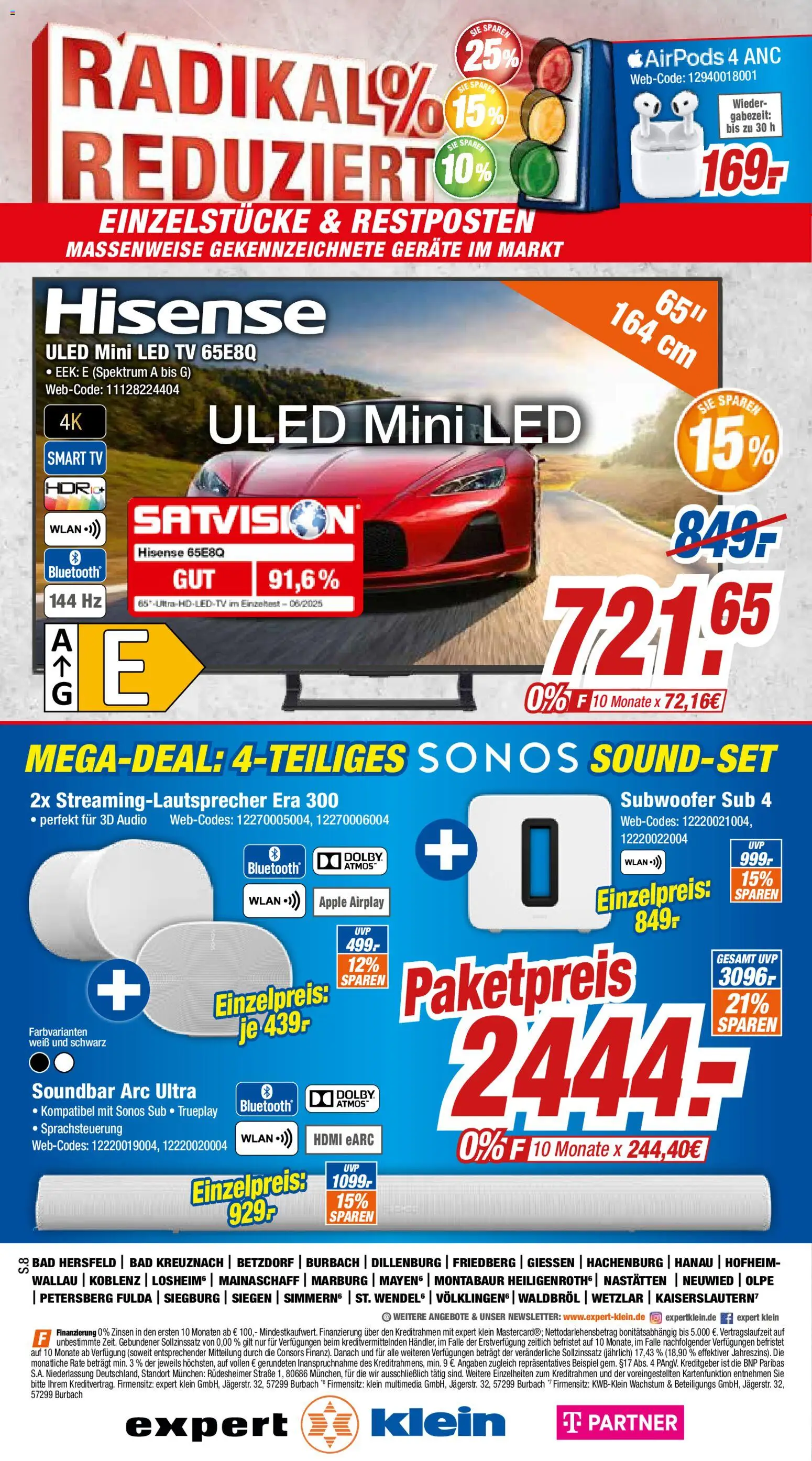 Expert Prospekt 	 – gültig ab 16.02.2026 | Seite: 8 | Produkte: Bad, Airpods, Smart TV, Soundbar