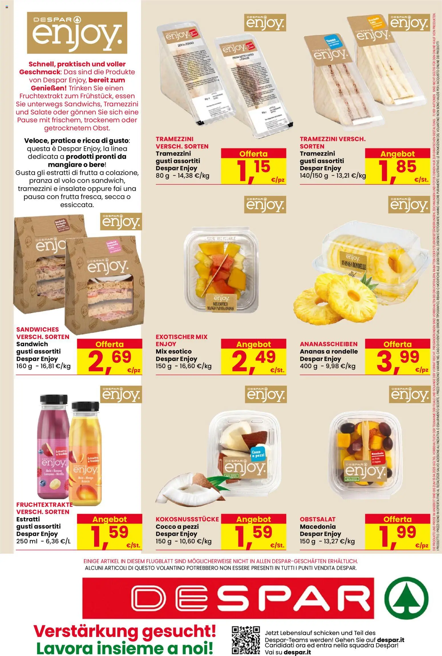 Volantino Despar del 09.04.2026 | Pagina: 16 | Prodotti: Frutta, Mango, Ananas, Cocco