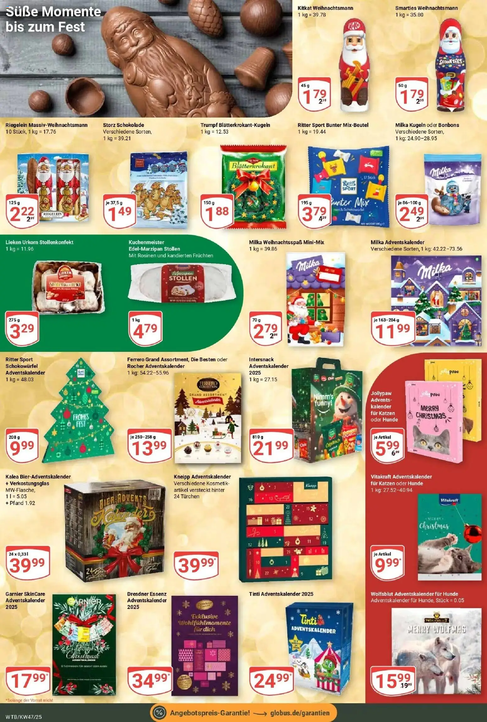 Globus prospekt Wächtersbach	 – gültig ab 17.11.2025 | Seite: 19 | Produkte: Schokolade, Ritter sport, Milka, Rosinen