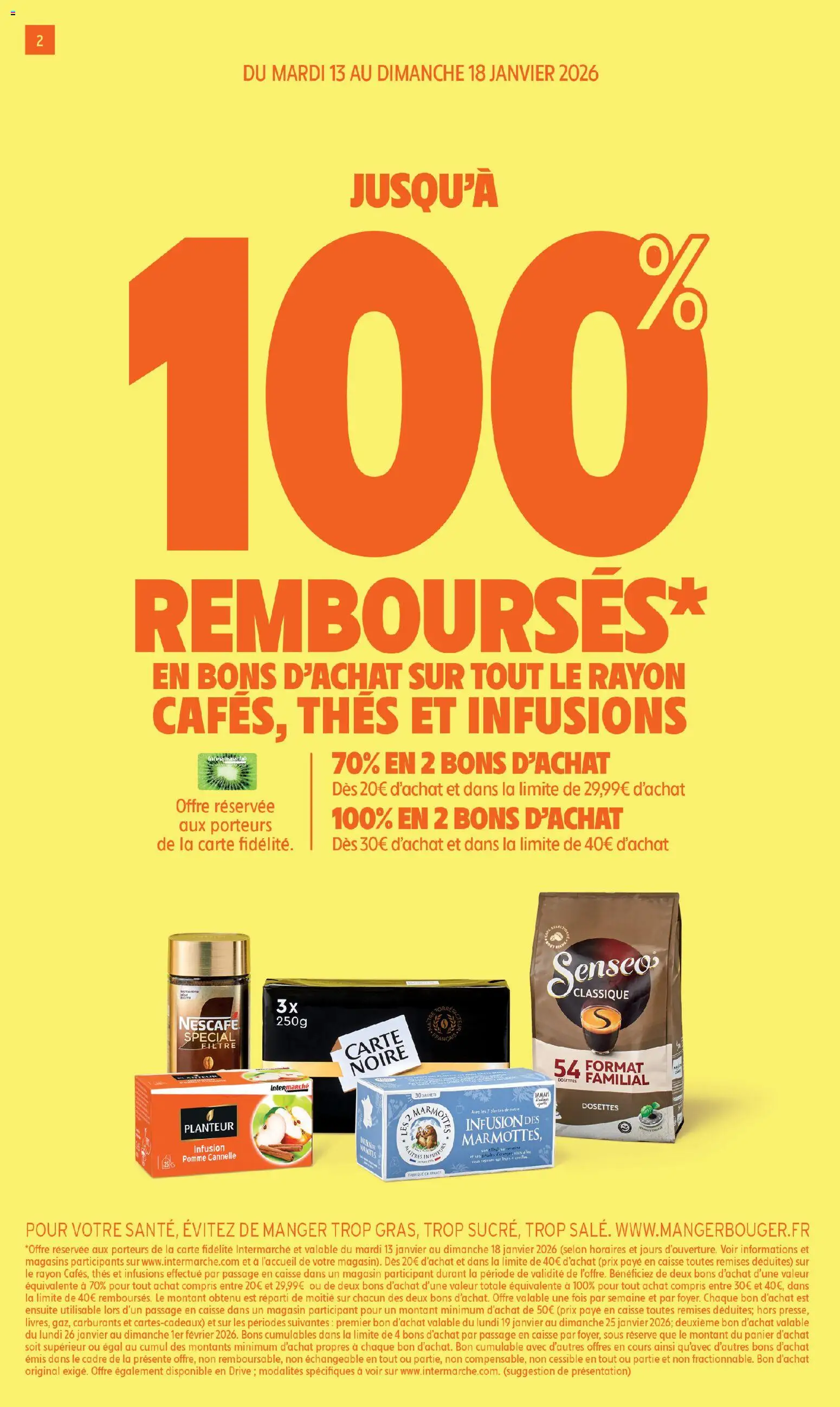 {H1} | Page: 2 | Produits: Nescafé Spécial Filtre, Pomme, Senseo, Panier