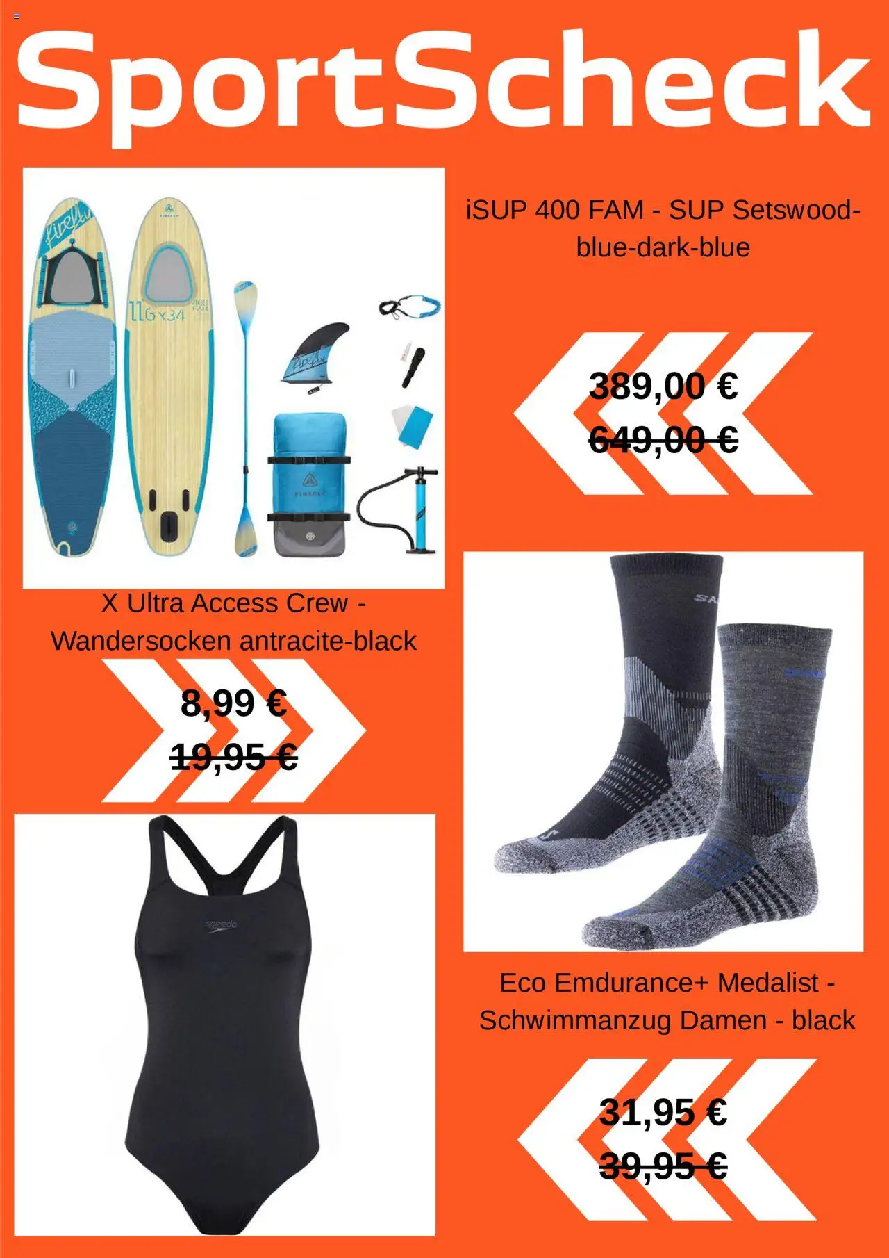 Sportscheck Prospekt 	 - gültig ab dem 23.07.2025 | Seite: 4 | Produkte: SUP