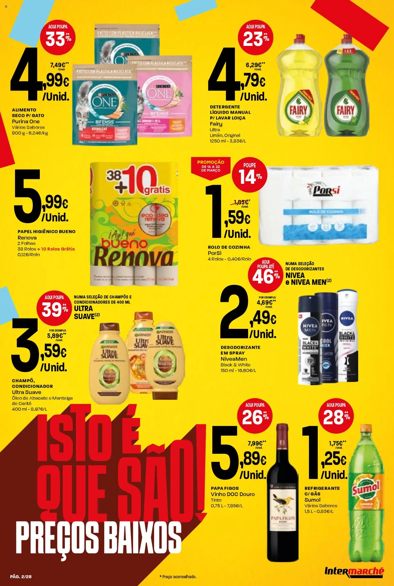 Intermarché Folheto Contact │ válido de 16.04.2026 | Página: 2 | Produtos: Purina one, Condicionador, Desodorizante, Sal