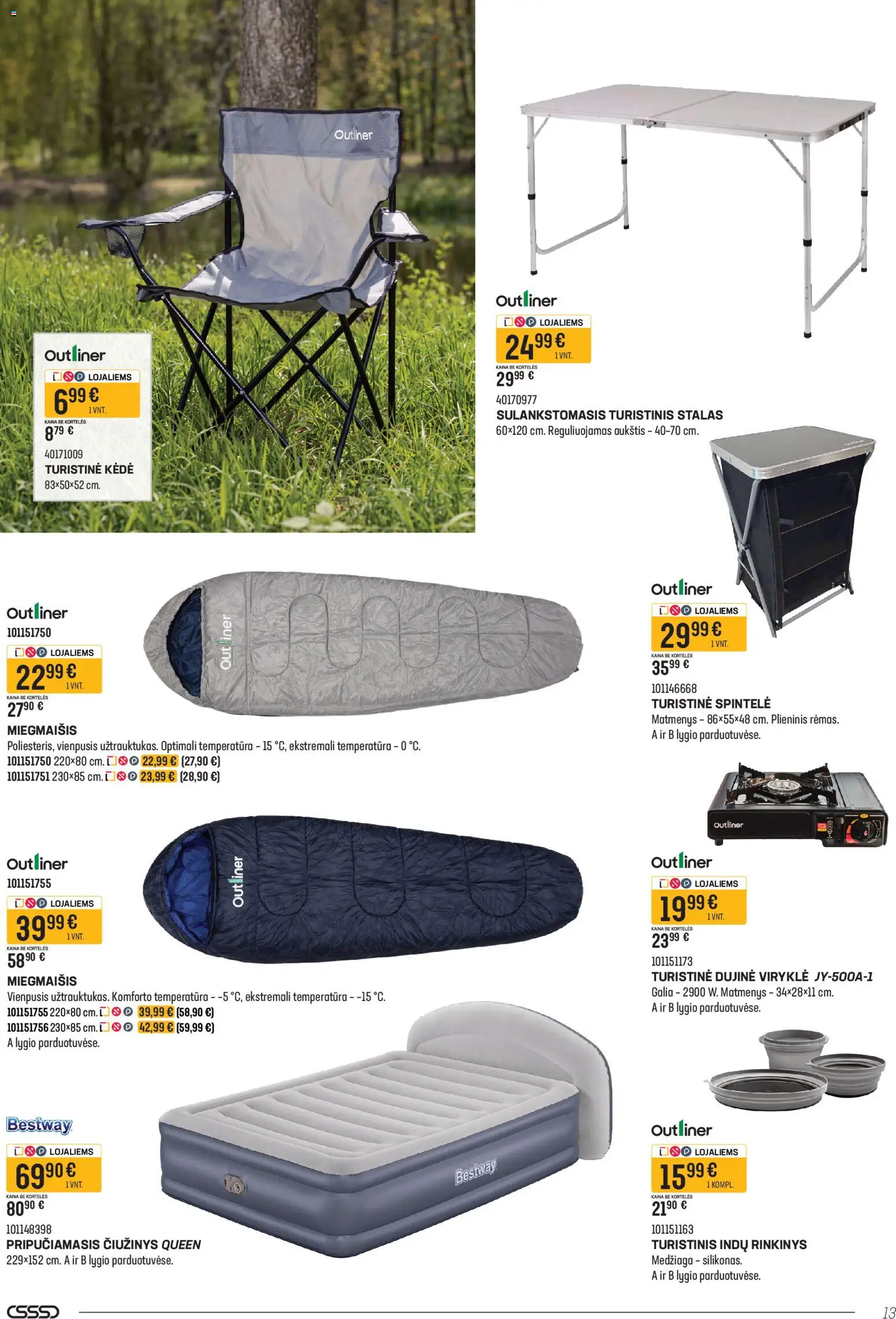 Senukai akcijos nuo 23.04.2026 | Puslapis: 13 | Prekių: Čiužinys, Stalas, Kėdė, Viryklė