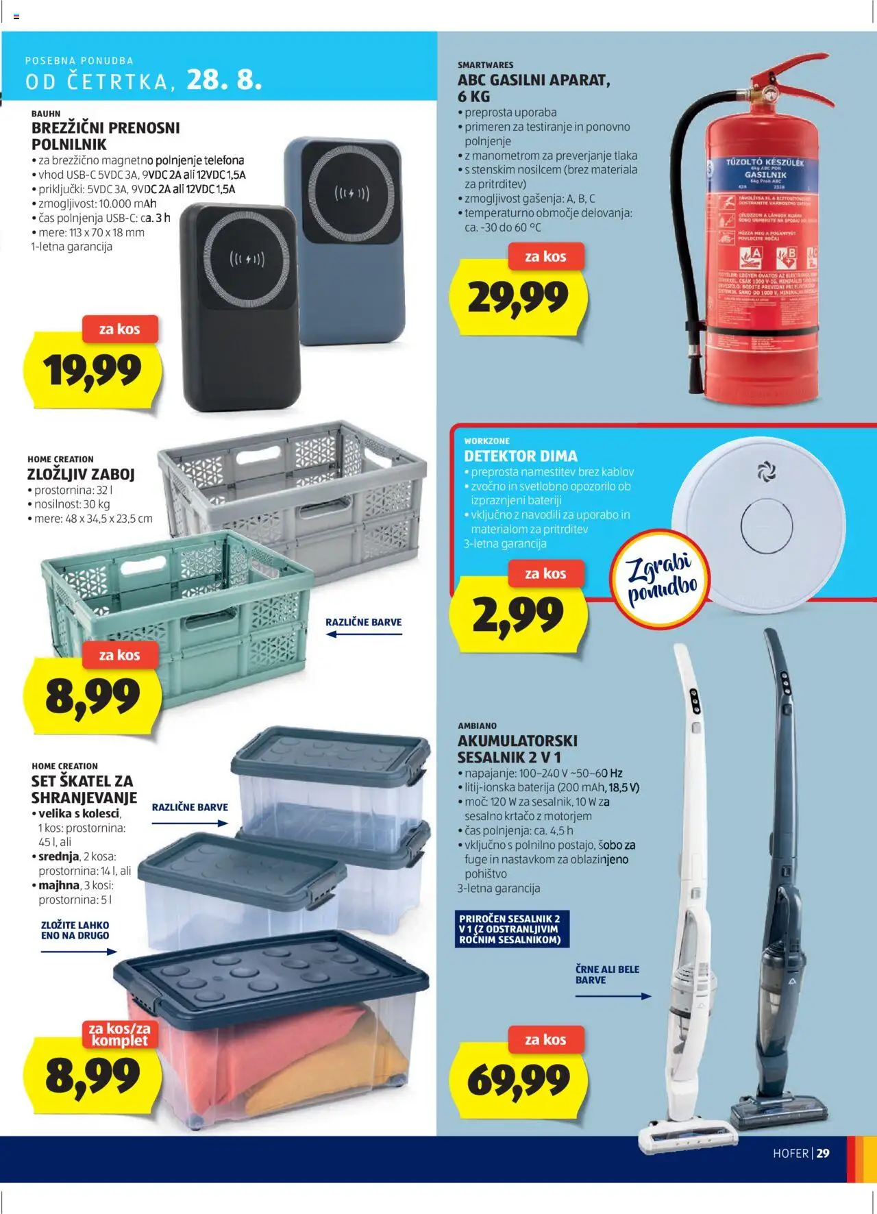 Hofer SI katalog | vrijedi od 21.08.2025 | Stranica: 29 | Proizvodi: Baterija