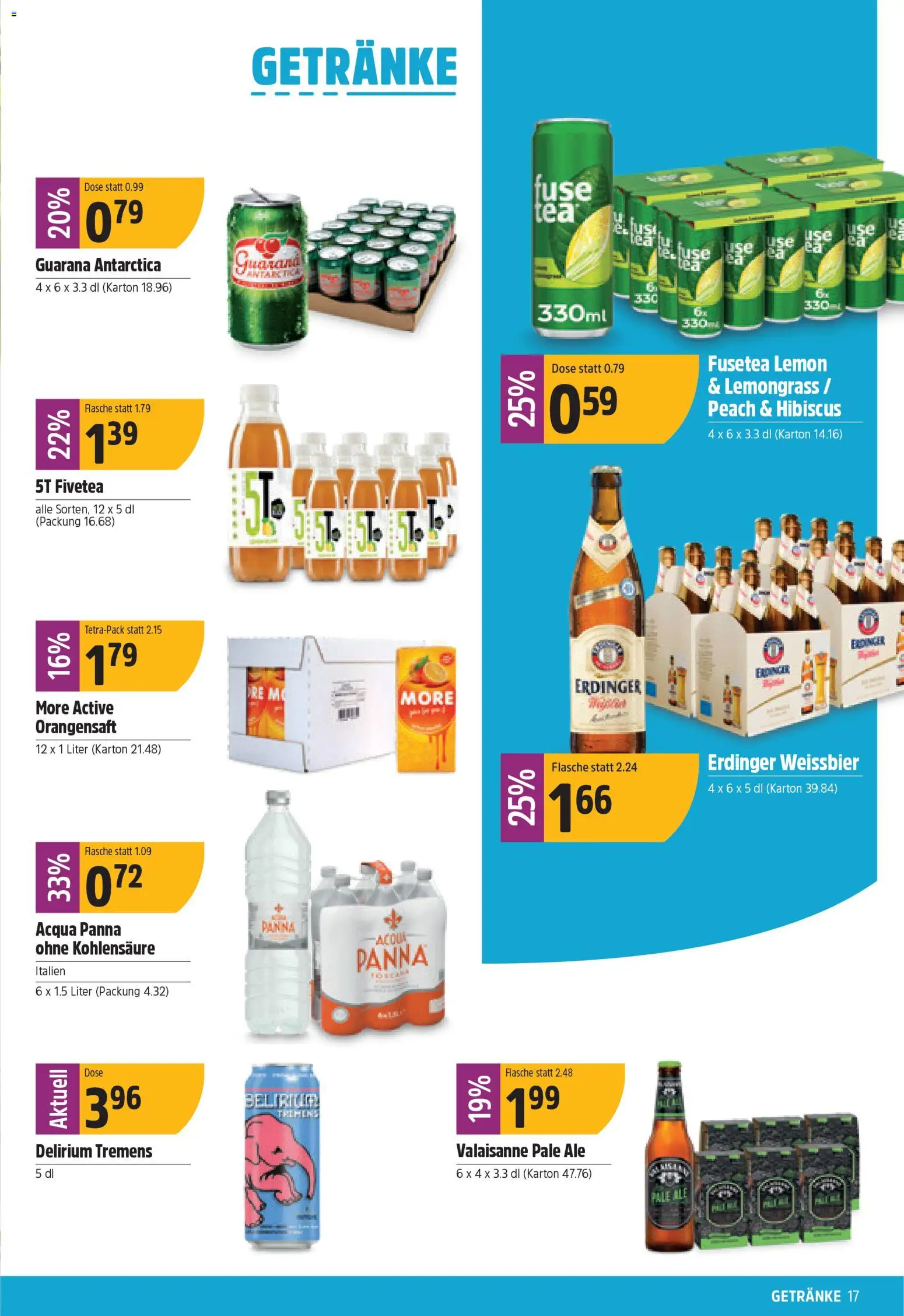TopCC Aktionen – gültig ab 09.02.2026 | Seite: 17 | Produkte: Weißbier, Orangensaft