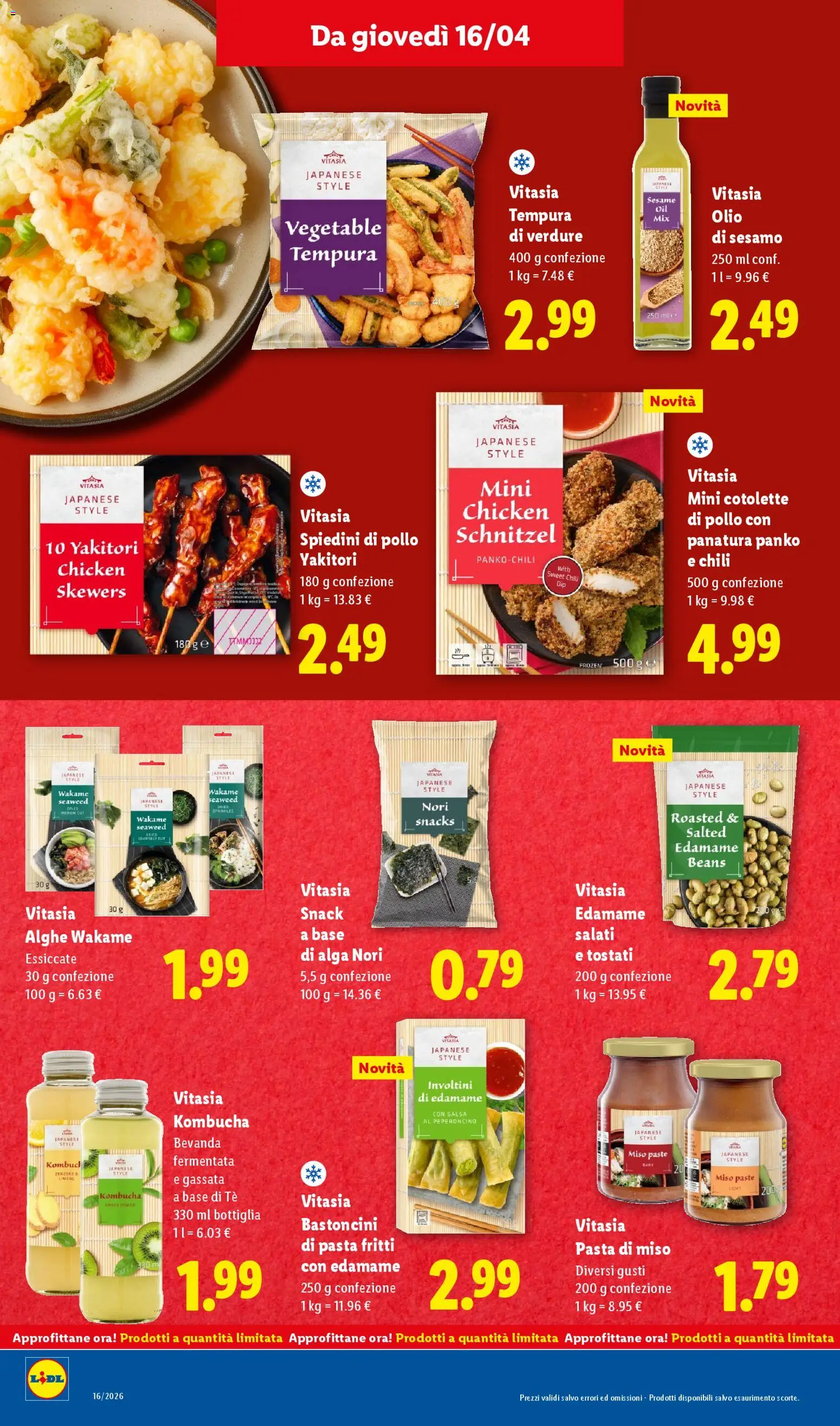 Volantino Lidl del 16.04.2026 | Pagina: 18 | Prodotti: Olio, Peperoncino, Spiedini, Bottiglia