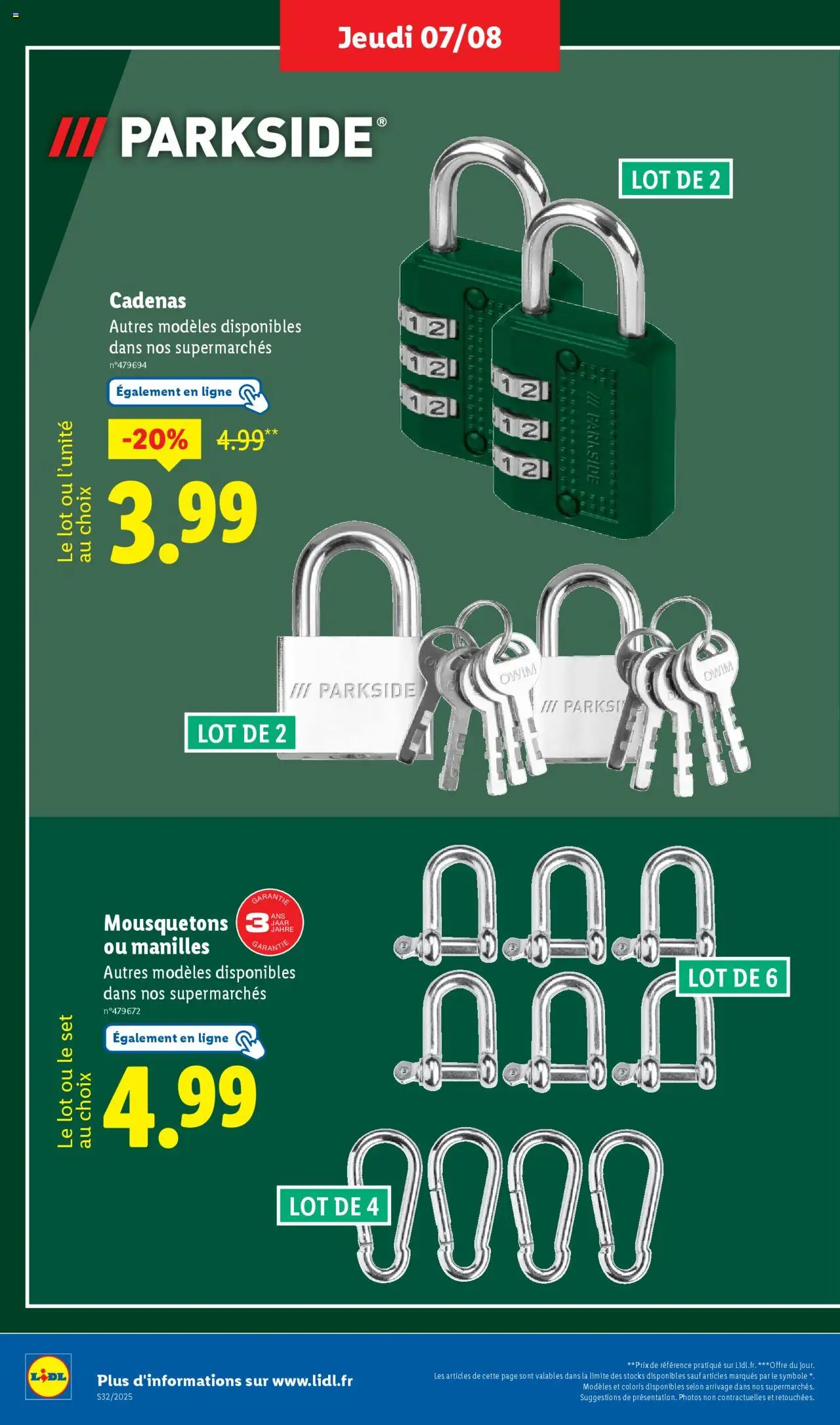  | Page: 30 | Produits: Mousquetons