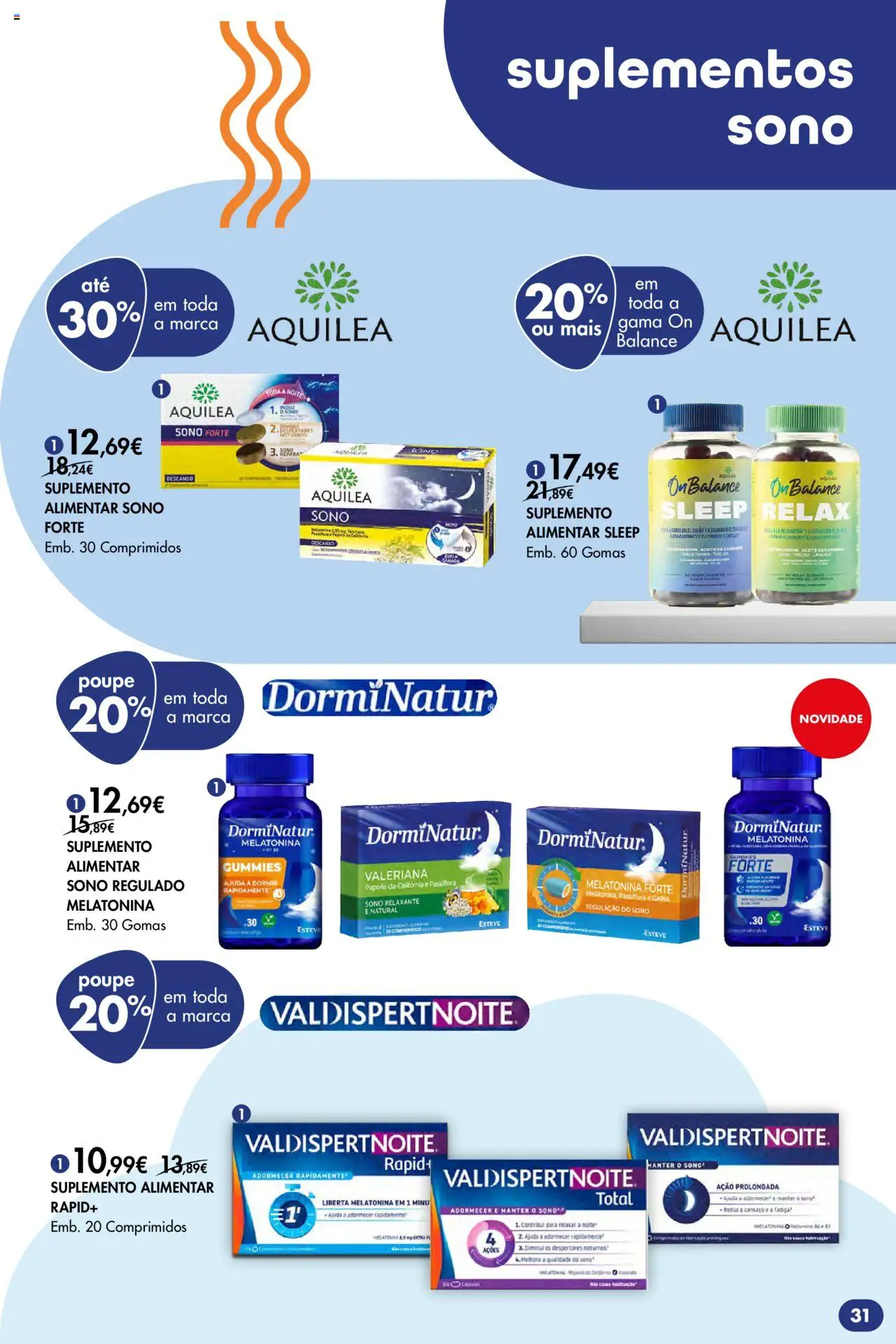 Pingo Doce - Bem Estar Regresso à Rotina Lojas │ válido de 26.08.2025 | Página: 31 | Produtos: Melatonina, Gomas