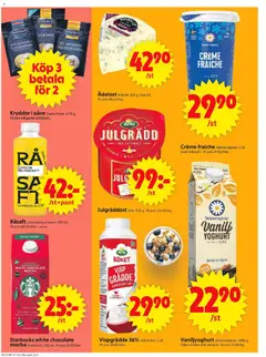 ICA Supermarket - Hjärnarp - Förhandsvisning av reklamblad från butik ICA Supermarket aktuell från 17.11.2025 | Sida: 12 | Produkter: Visp, Yoghurt, Juice, Grädde