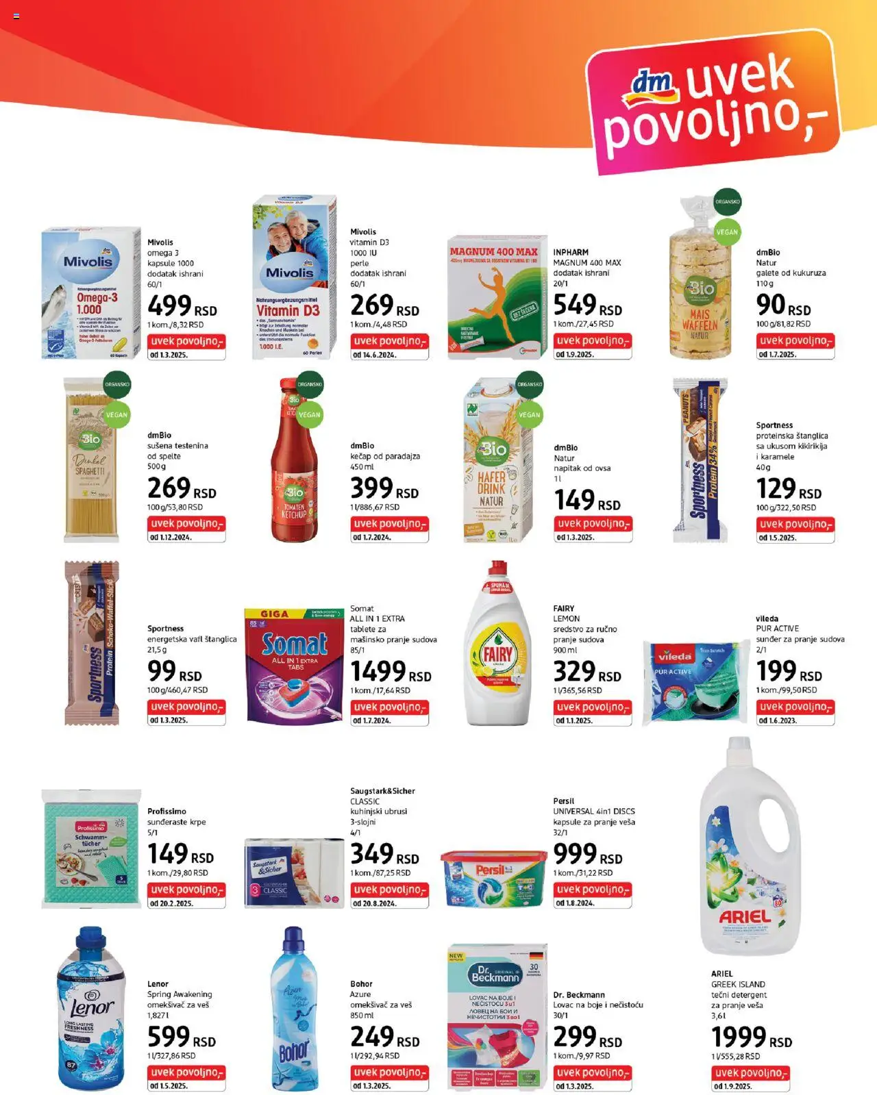DM Drogerie katalog - važi od 16.09.2025 | Strana: 7 | Proizvode: Somat, Kečap, Protein, Persil
