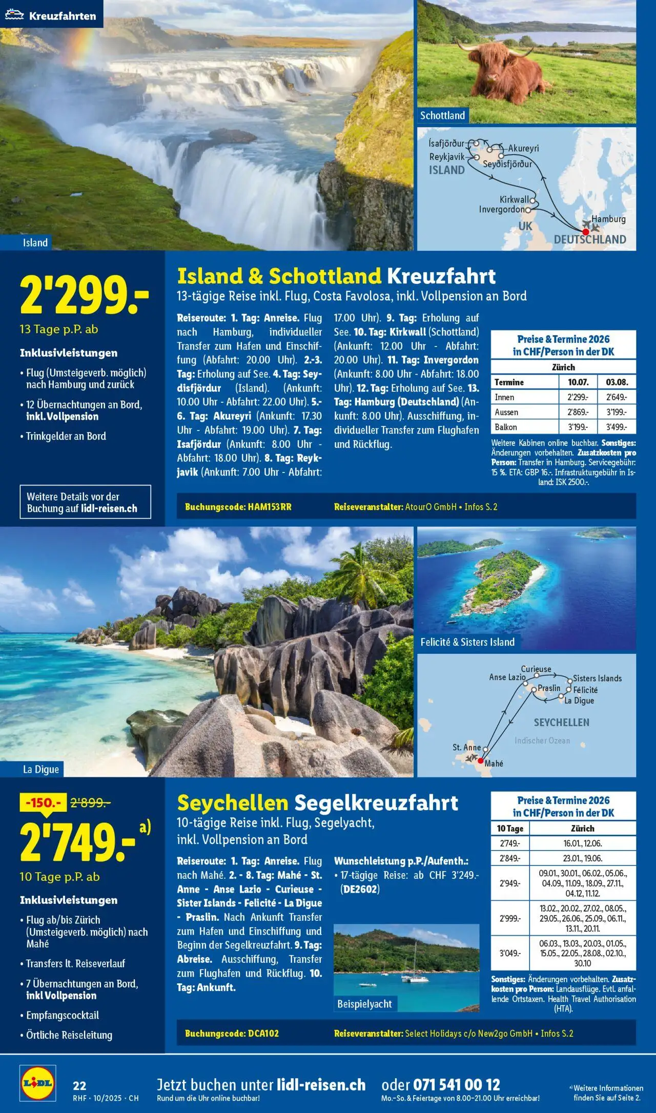 Lidl Aktionen Reisen Oktober – gültig ab 27.09.2025 | Seite: 22 | Produkte: Uhr