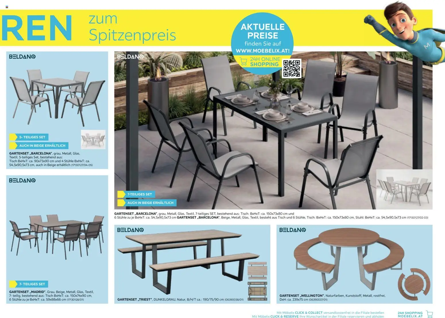 Möbelix Gartenmöbel gültig ab 16.03.2026 | Seite: 19 | Produkte: Tisch, Stuhl