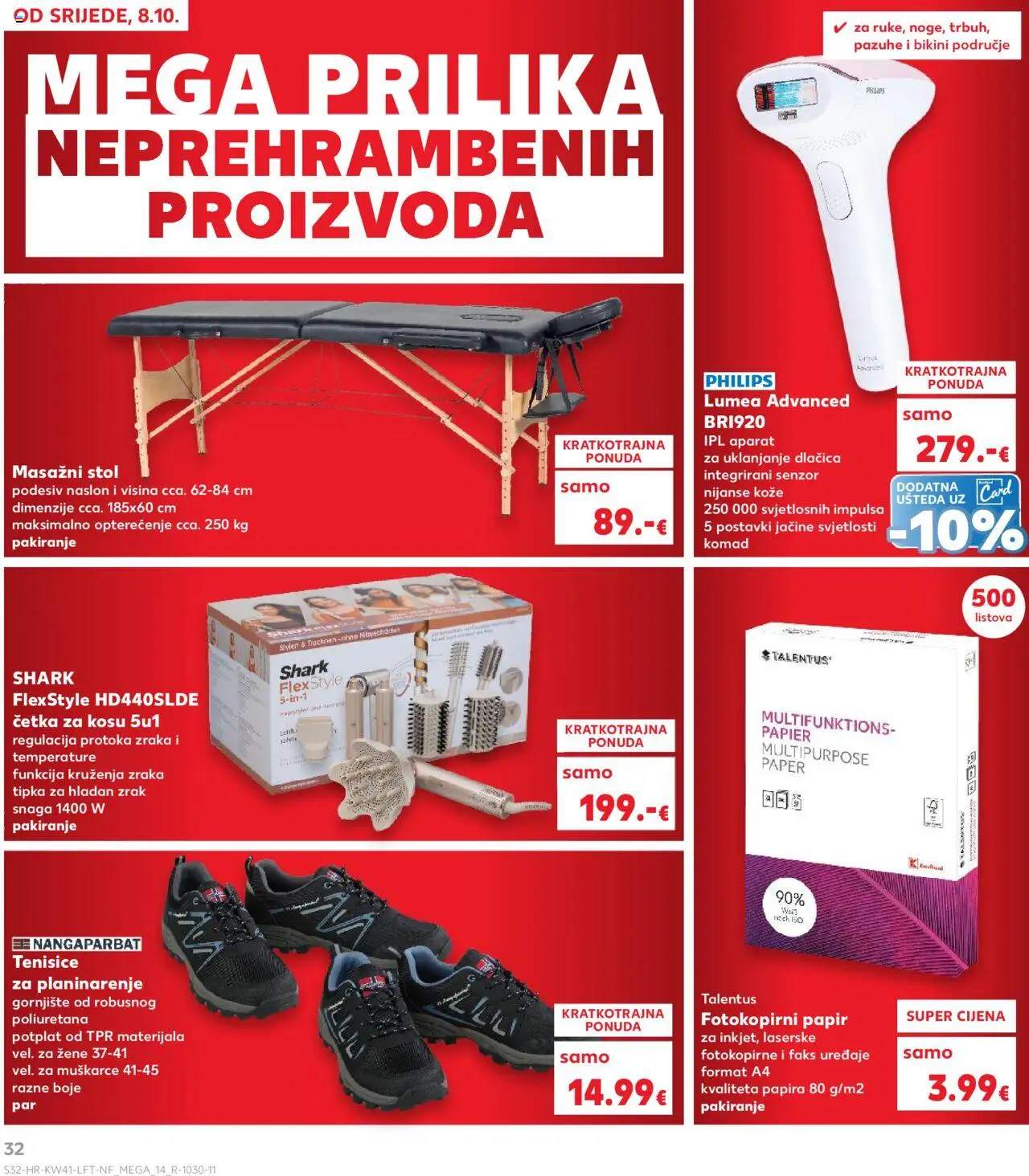 Kaufland katalog | vrijedi od 08.10.2025 | Stranica: 32 | Proizvodi: Stol, Četka, Tenisice, Četka za kosu