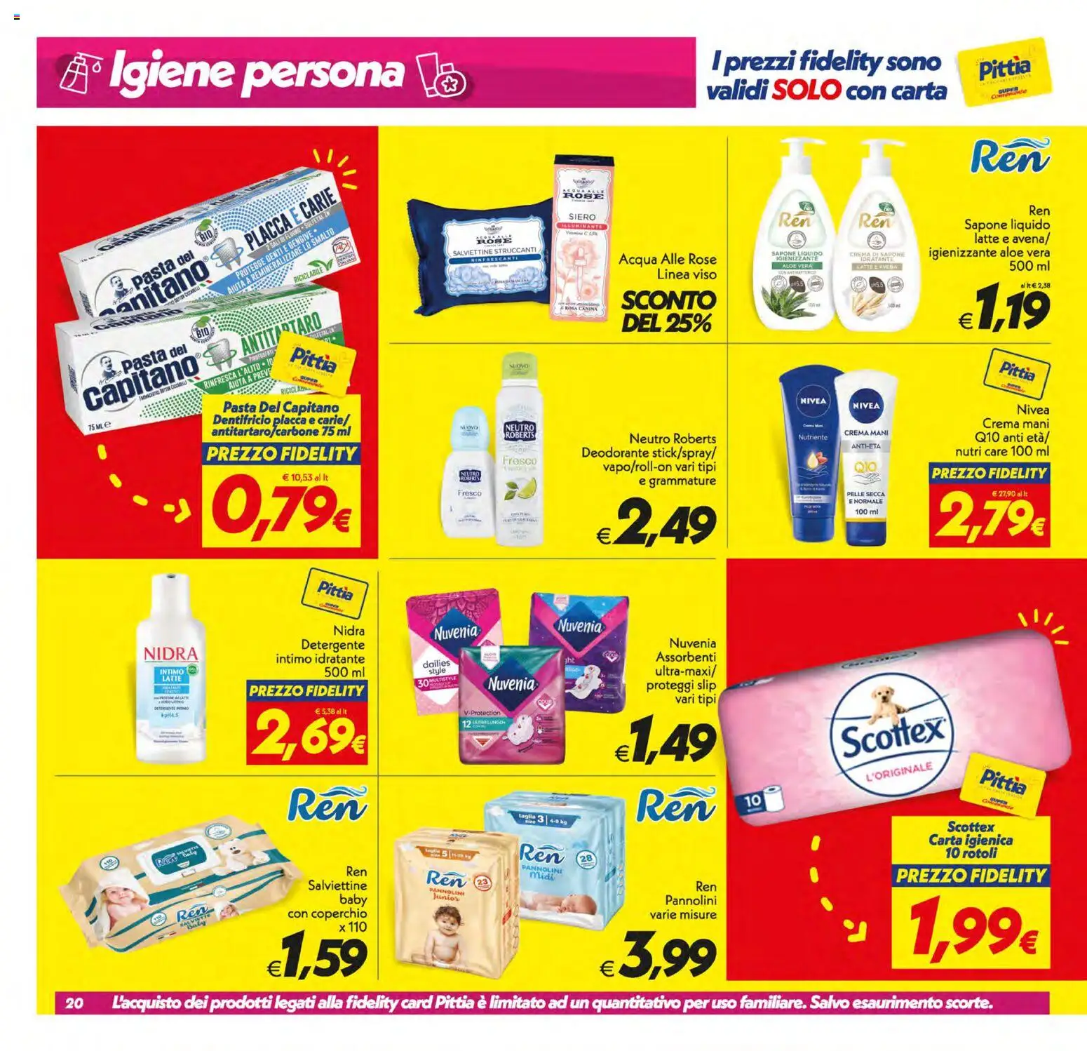 Volantino SuperConveniente del 05.01.2026 | Pagina: 20 | Prodotti: Illuminante, Deodorante, Acqua, Aloe vera
